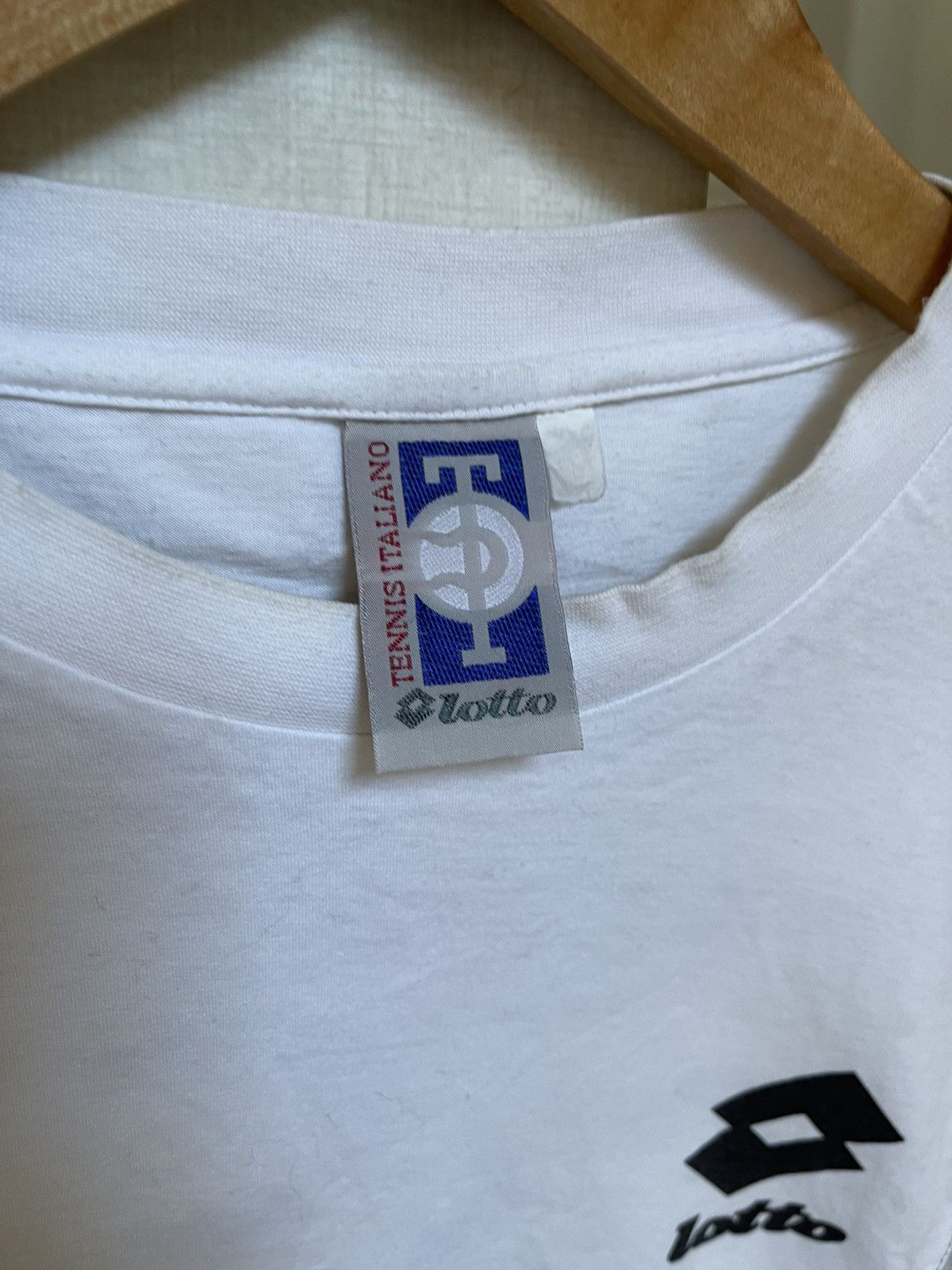 Lotto Sport Vintage Lotto Boris Becker Tenis T shirt 90s Size US L / EU 52-54 / 3 - 3 Thumbnail