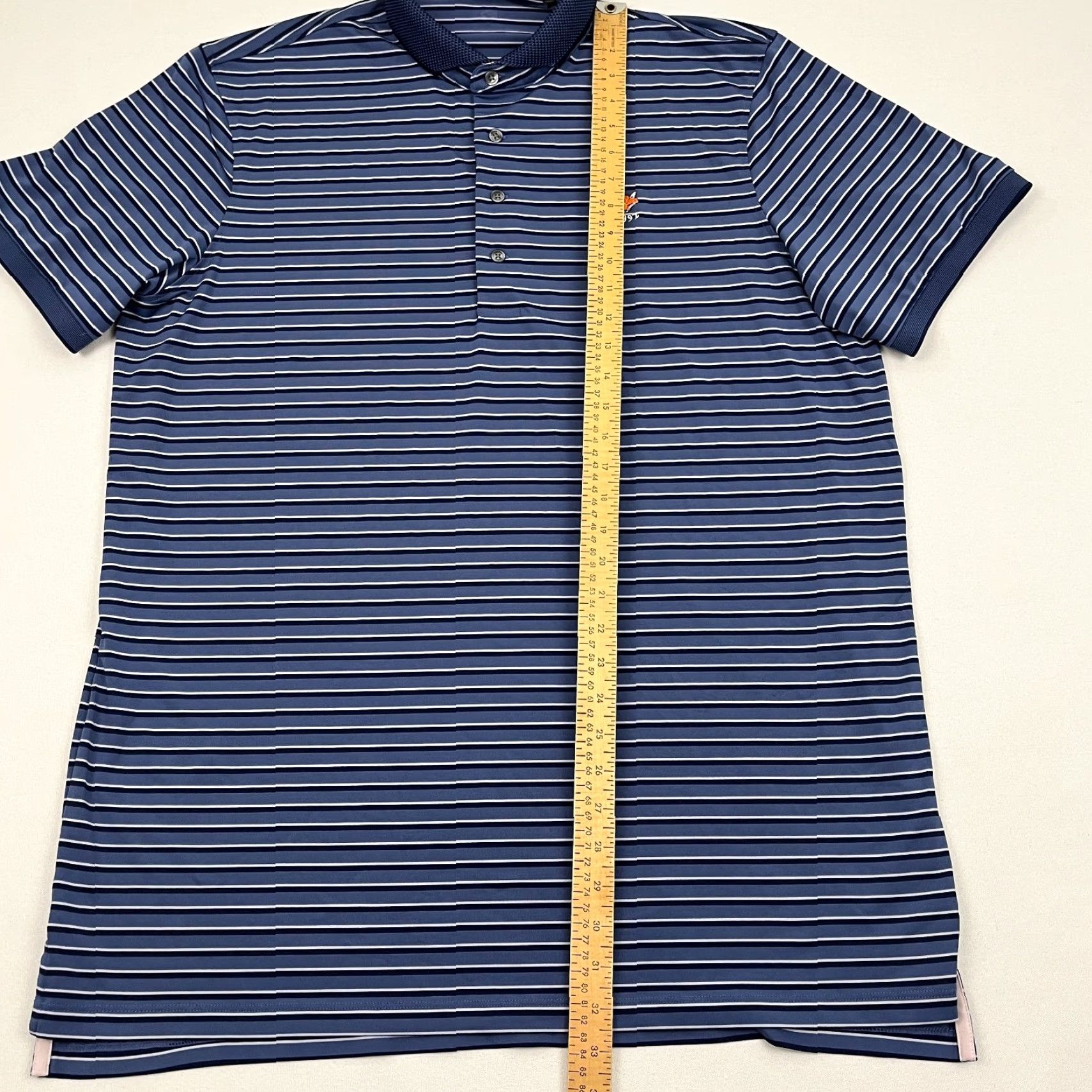 Vintage Greyson Green Spring Valley Hunt Club Polo Shirt Mens XL Blue Stripe Polo Size US XL / EU 56 / 4 - 7 Thumbnail