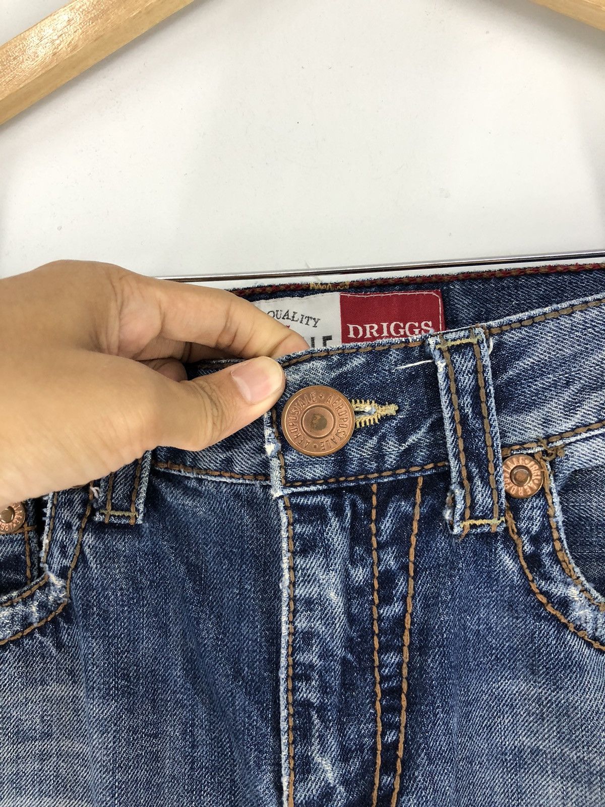 Aeropostale Vintage Aeropostale Driggs Slim Bootcut Distressed Jeans Size US 29 - 8 Thumbnail