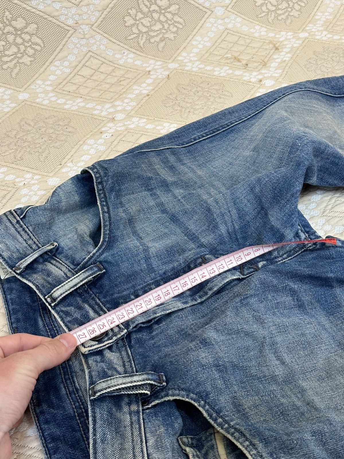 Diesel 🔥 Diesel Bonsky Washed Blue Distressed Oversized Jeans Pants Size US 30 / EU 46 - 11 Thumbnail