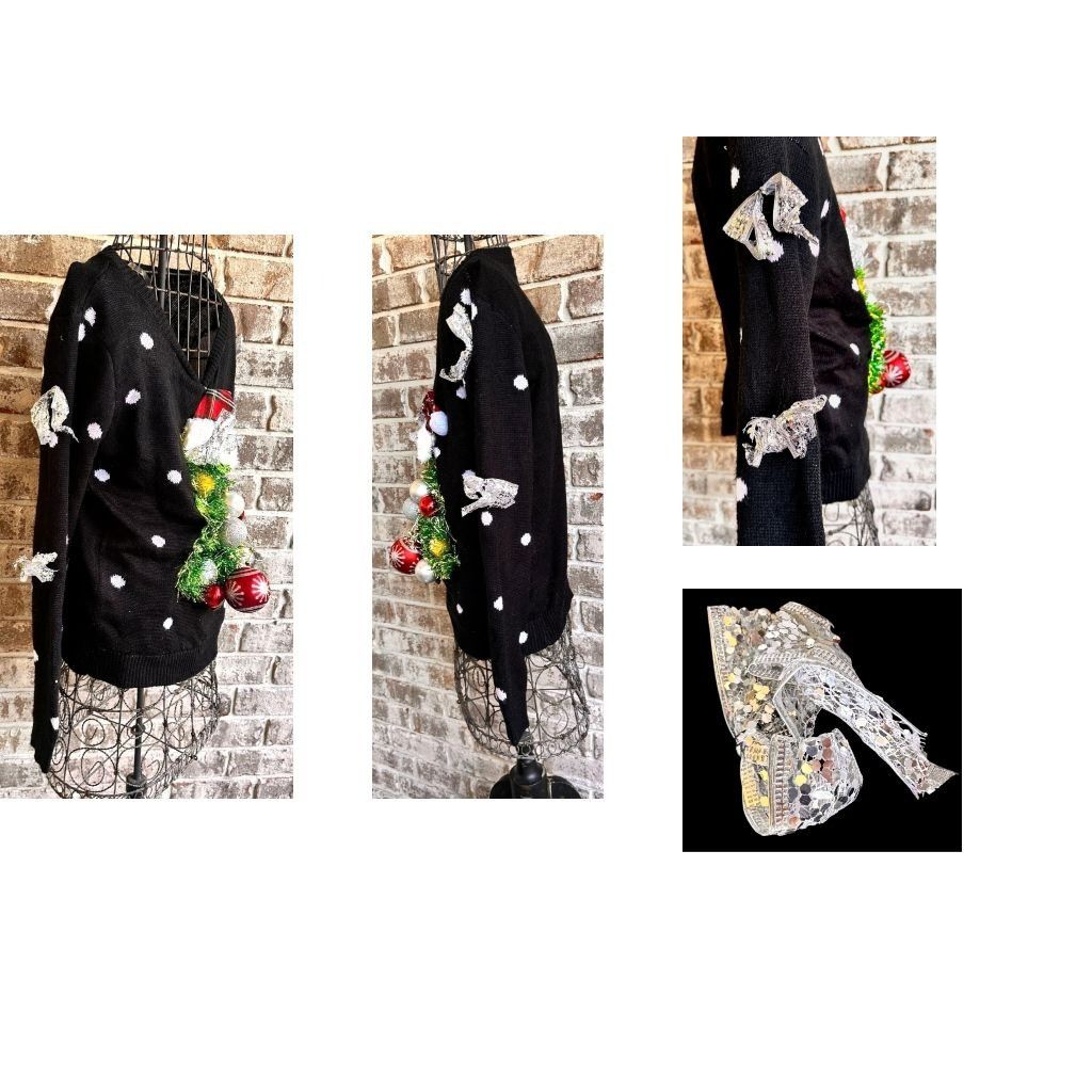 Vintage VTG No Boundaries Ugly Christmas Sweater Juniors Large n Size L / US 10 / IT 46 - 9 Thumbnail