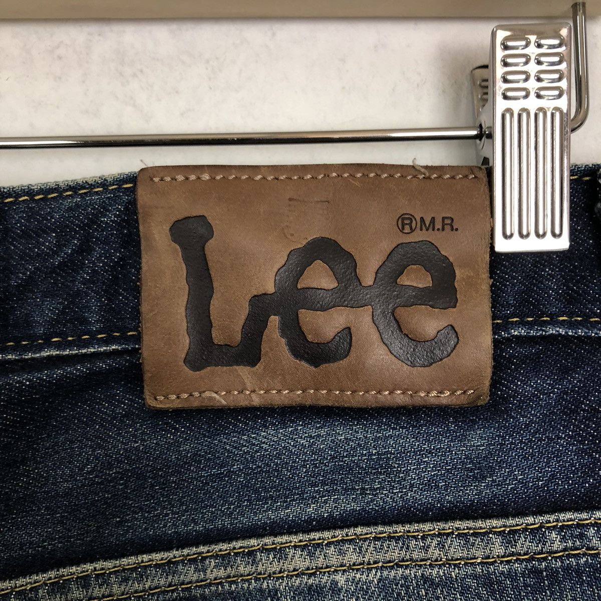 Japanese Brand 🔥90’s LEE RIDERS DISTRESSED JEANS DENIM BOWCUT DESIGN Size US 28 / EU 44 - 12 Thumbnail