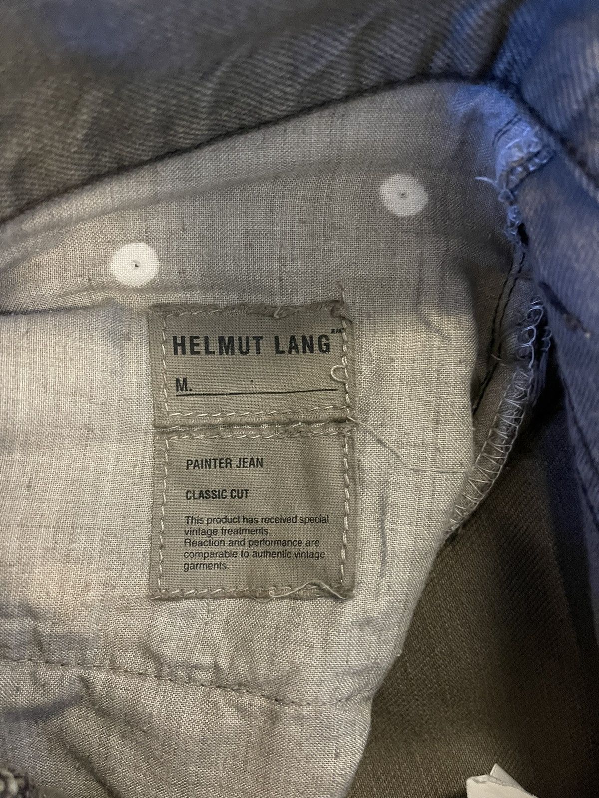 Helmut Lang Helmut Lang SS00 Grey Painter Denim Size US 30 / EU 46 - 4 Thumbnail