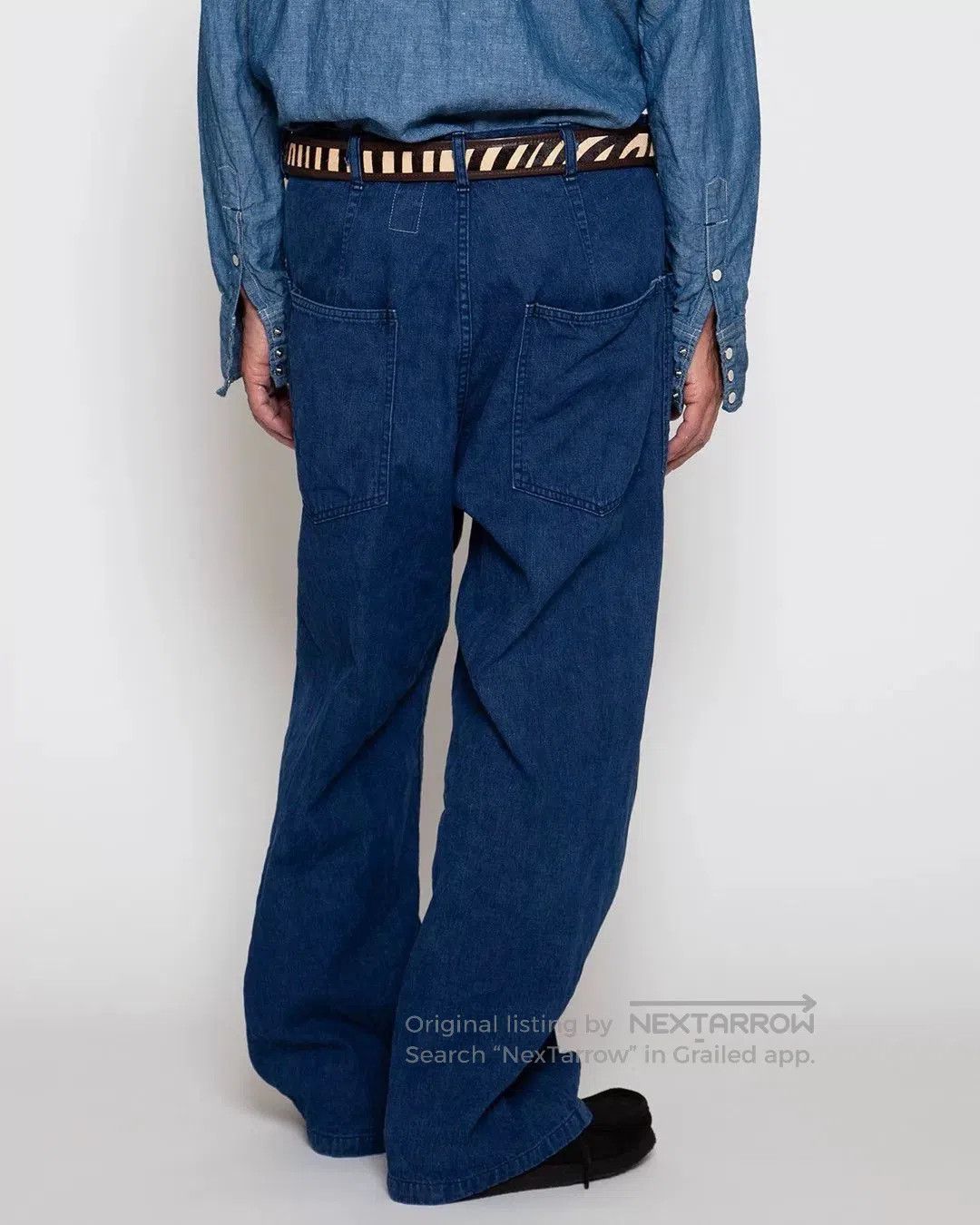 Japanese Brand Corona Utility Zebra Horsehair Belt. Size ONE SIZE - 4 Thumbnail