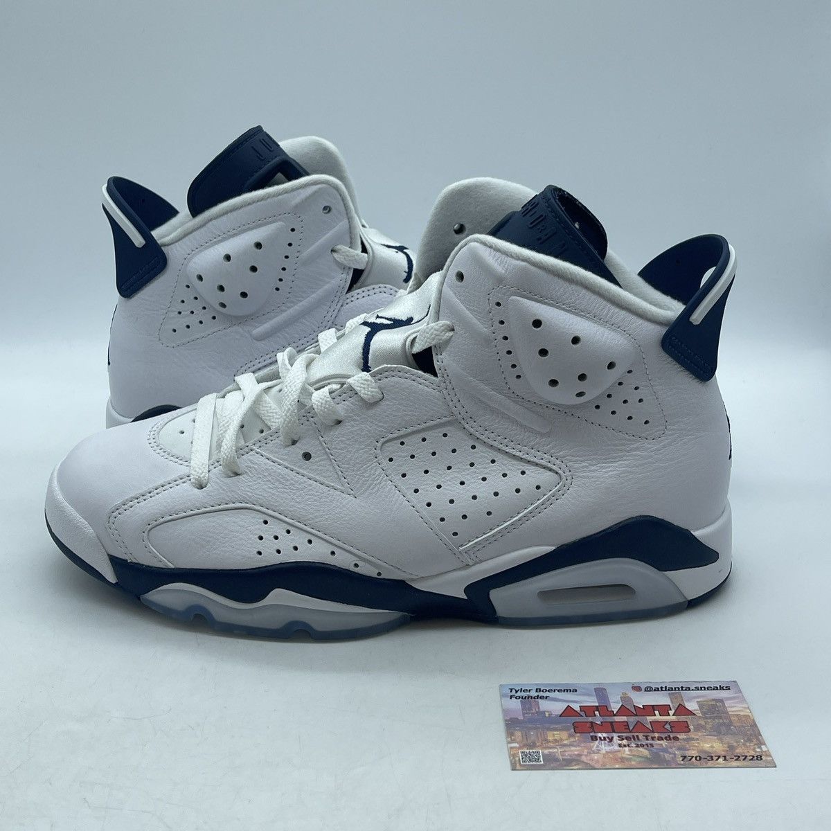 Jordan Brand Air Jordan 6 midnight navy Size US 9.5 / EU 42-43 - 1 Thumbnail
