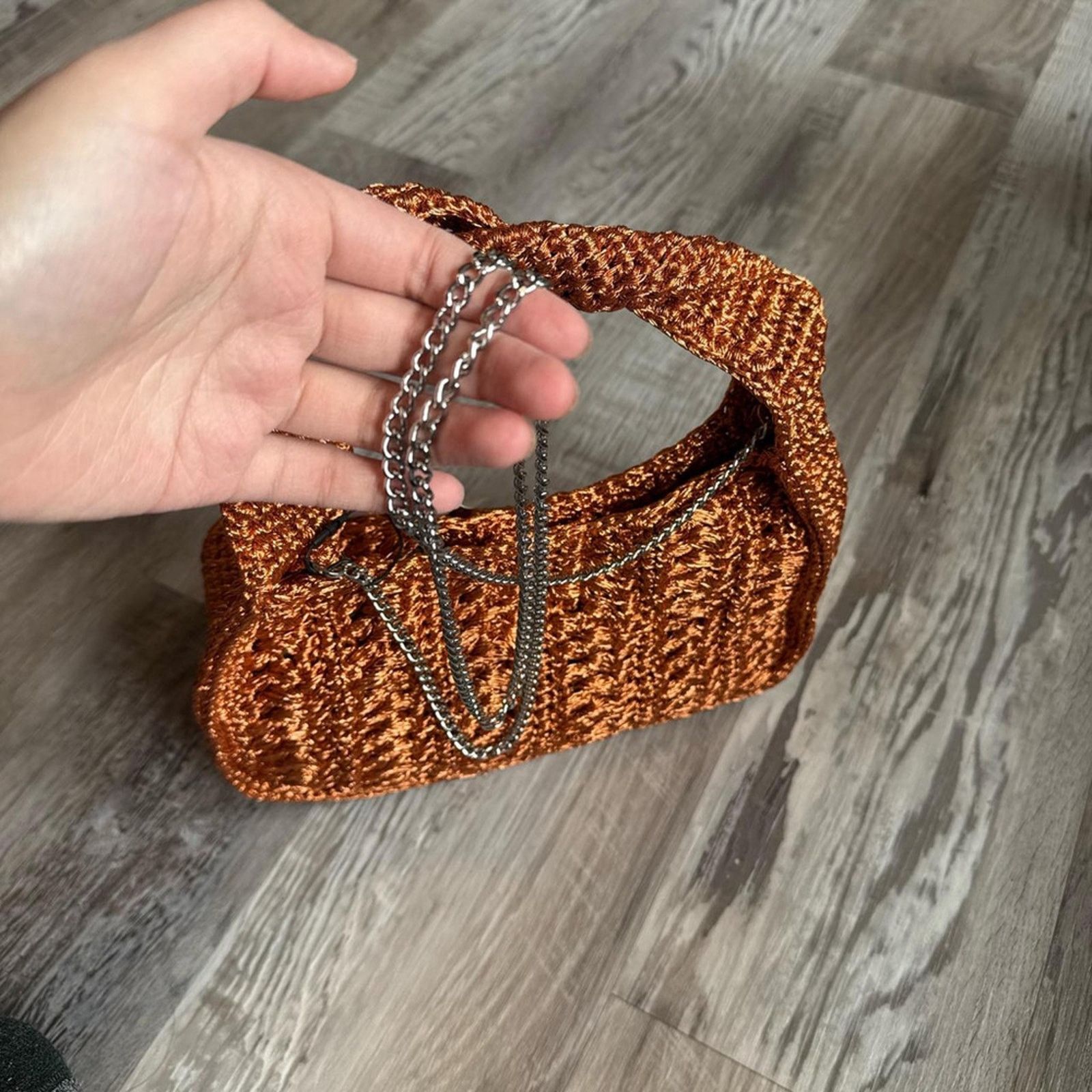 Zara ZARA BRAIDED RHINESTONE WOVEN MINI BAG Size ONE SIZE - 6 Thumbnail