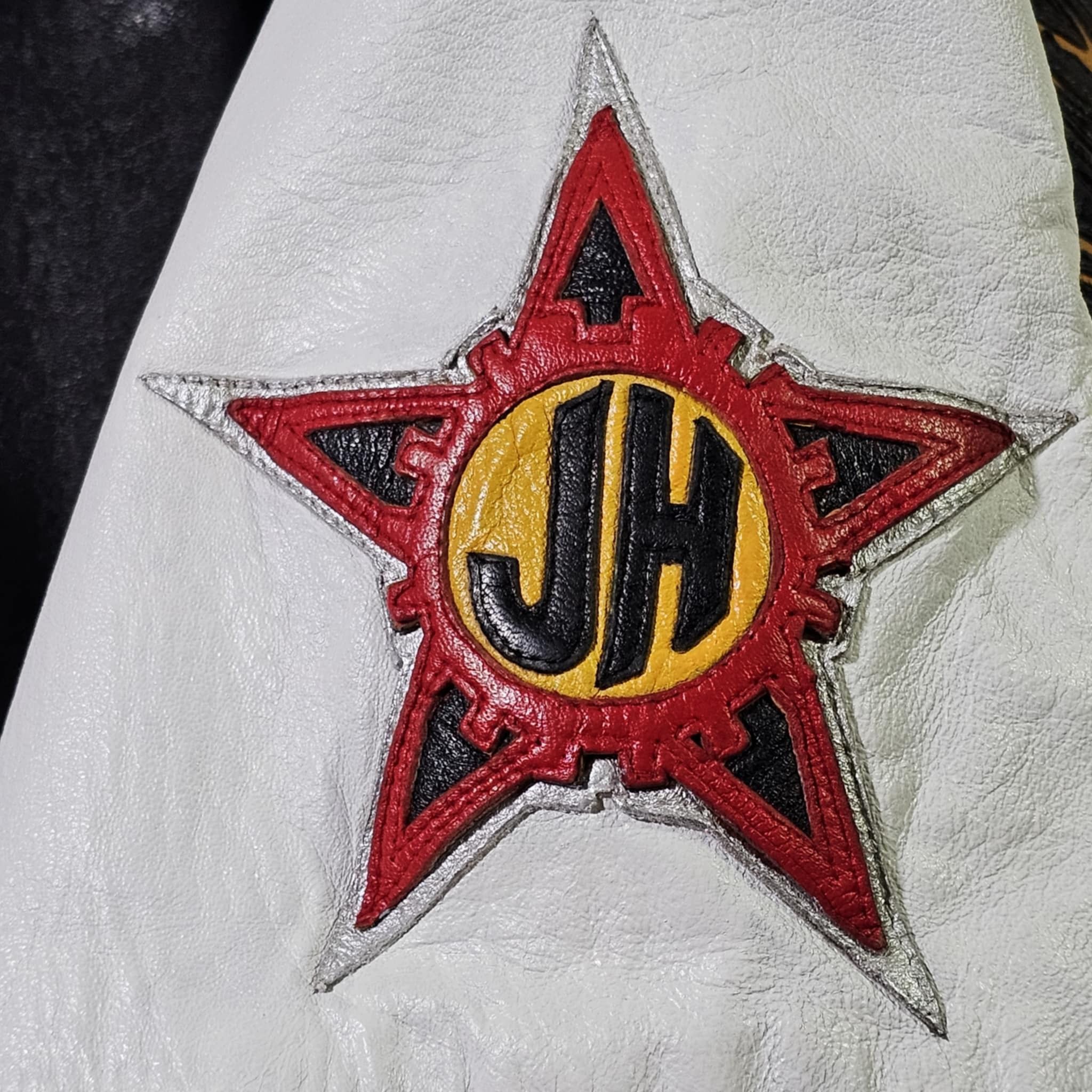 Vintage Germany Vintage 90s Jeff Hamilton World Cup Leather Jacket Size US L / EU 52-54 / 3 - 10 Thumbnail