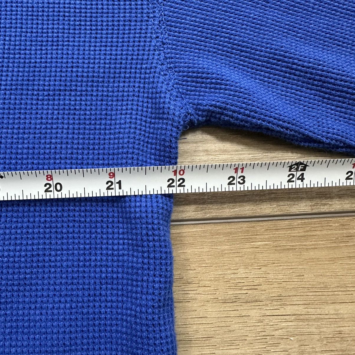 NCAA Vintage 2000s Kansas Jayhawks Waffle Knit Thermal Size US XL / EU 56 / 4 - 10 Thumbnail