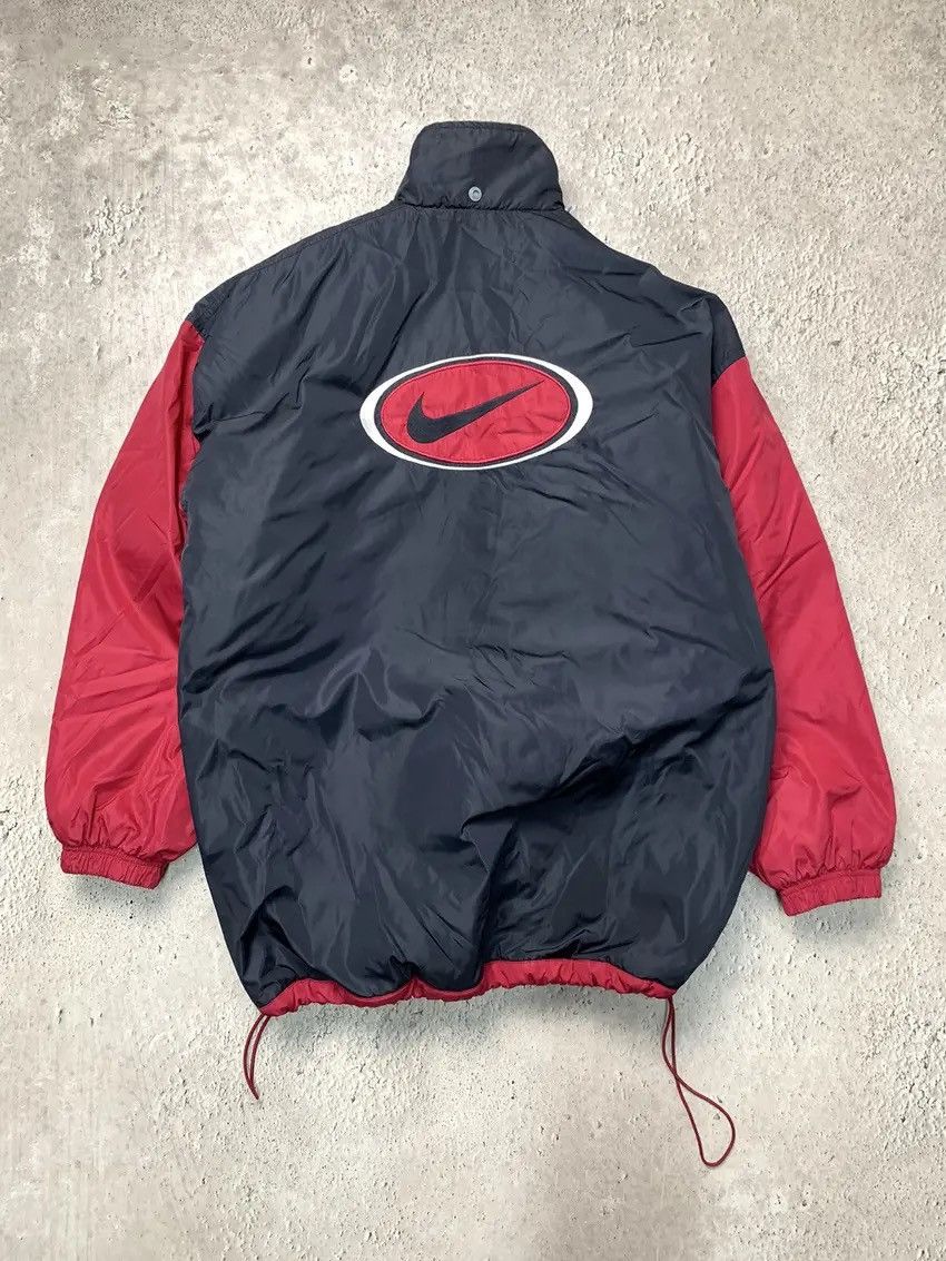 Nike Vintage Y2K Nike Down Jacket Puffer 90s Swoosh Black Nike Size US XL / EU 56 / 4 - 7 Thumbnail