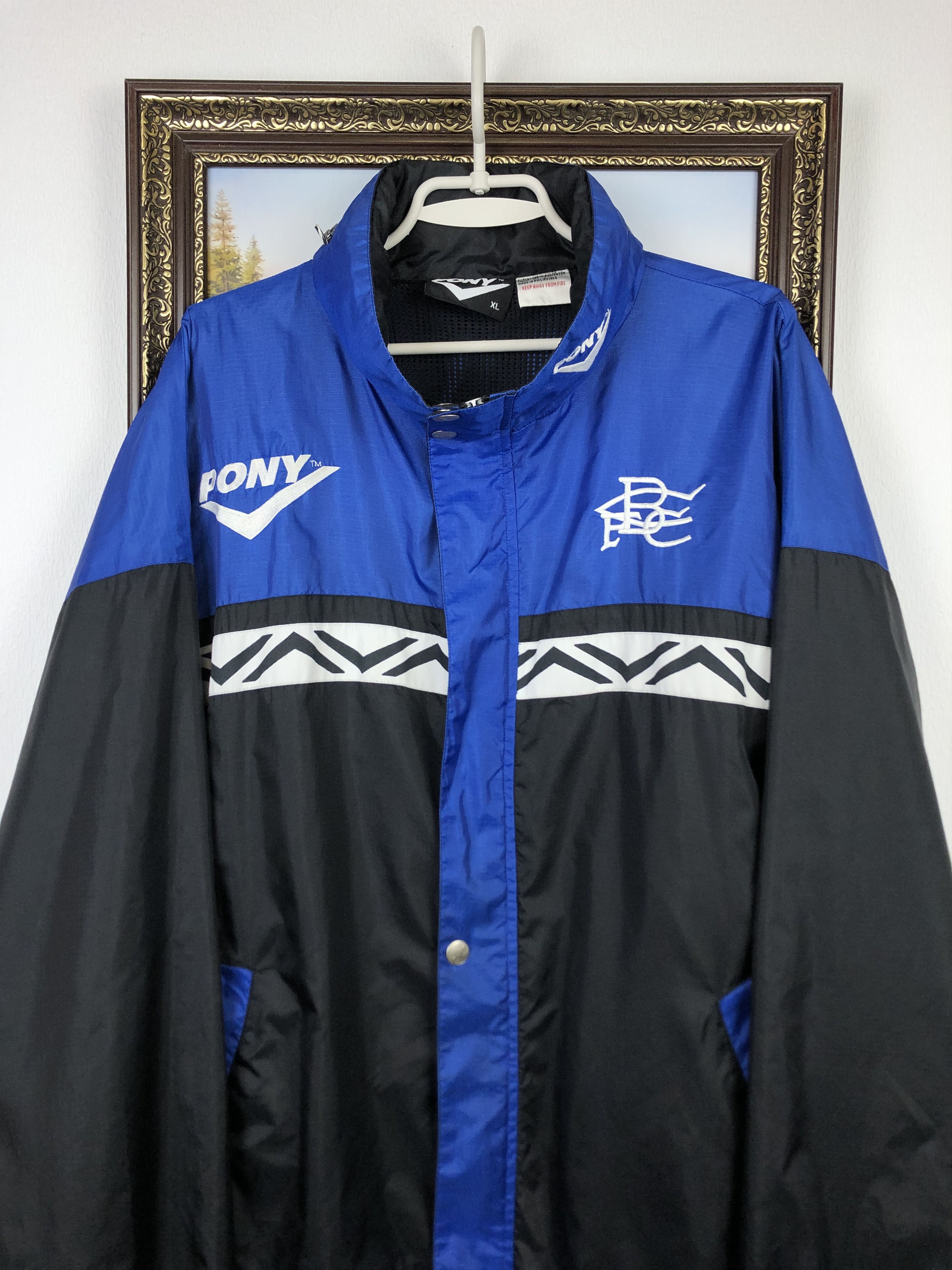 PONY Vintage Birmingham Football Jacket Soccer Windbreaker Track Size US XL / EU 56 / 4 - 2 Thumbnail