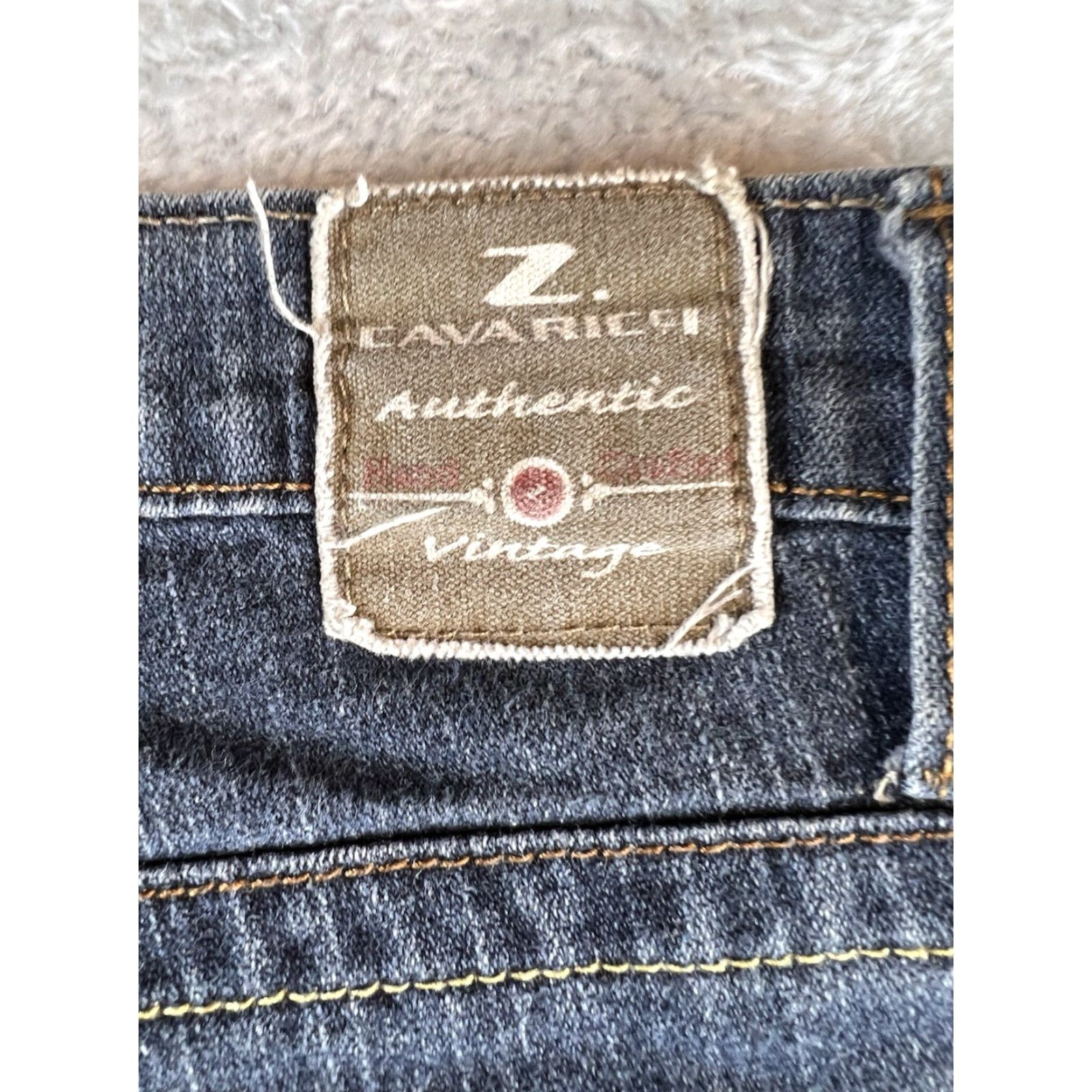 Denime VINTAGE Z Cavaricci Jeans Womens 12 Blue Denim Straight Boho Jeans 80s 90s Womens Size 24" / US 00 / IT 34 - 5 Thumbnail