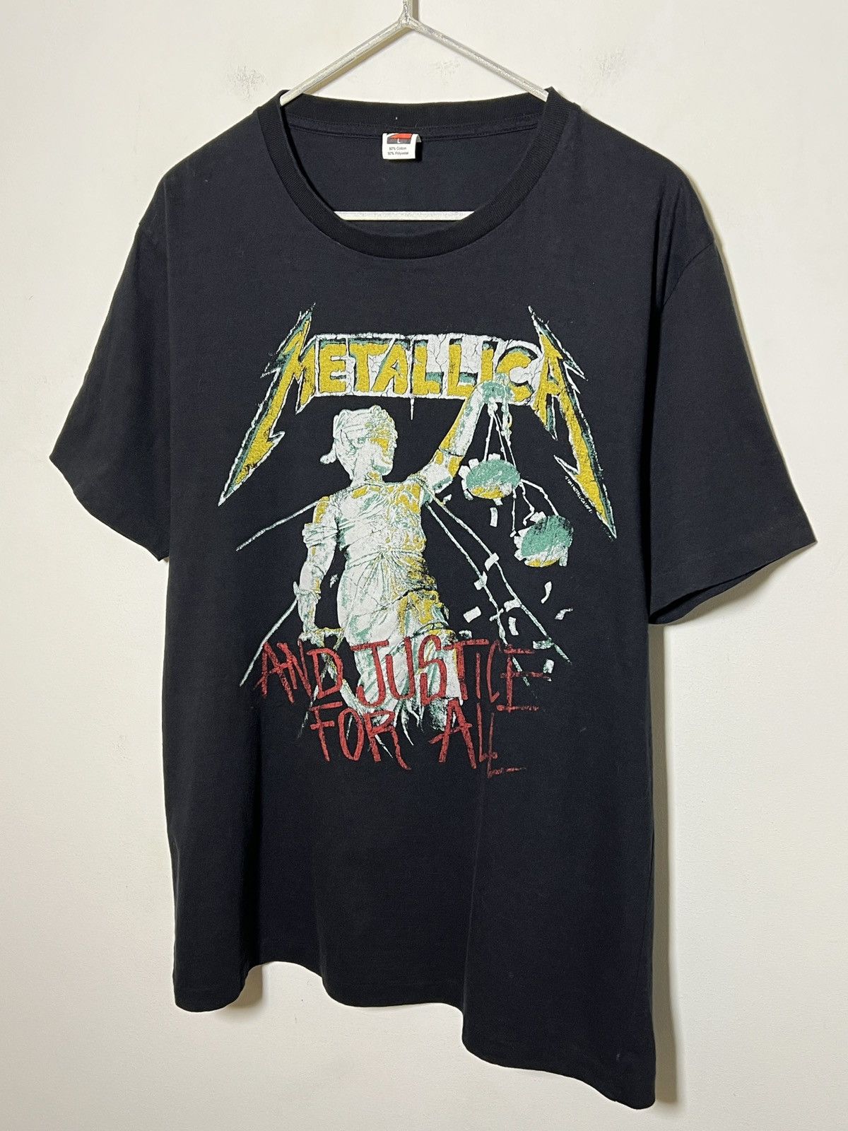 Metallica metallica and justice for all single stitch t shirt Size US L / EU 52-54 / 3 - 2 Thumbnail