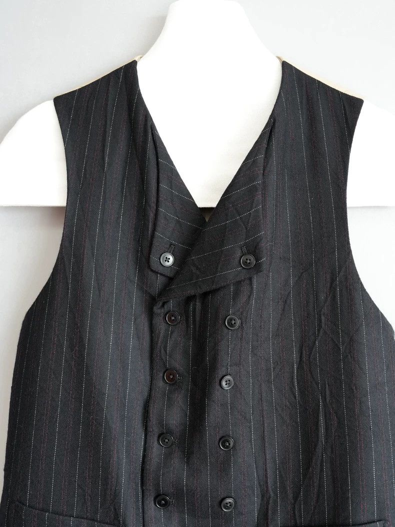 Yohji Yamamoto Yohji Yamamoto size 3 11AW Black and Red Striped Multi-Butt Size 36R - 6 Thumbnail