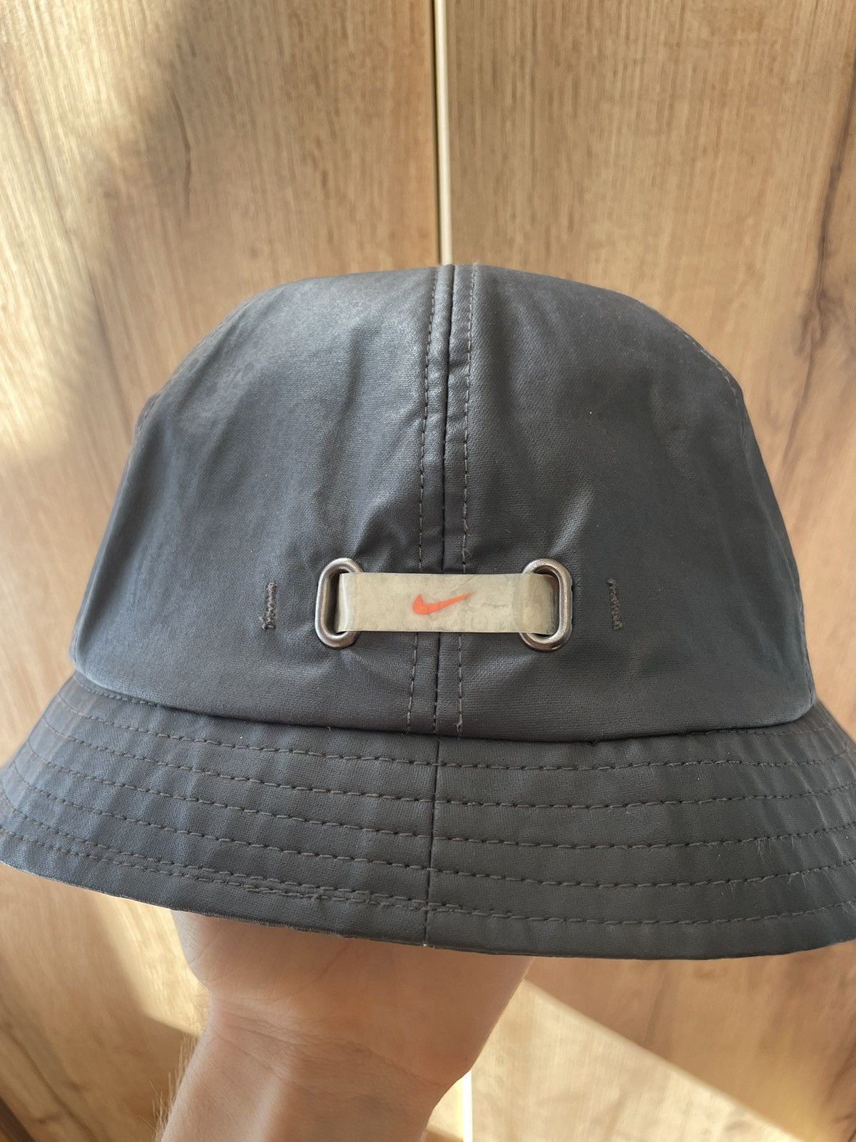 Nike Vintage Nike Polyurethane Panama Bucket Hat RARE Size ONE SIZE - 2 Thumbnail