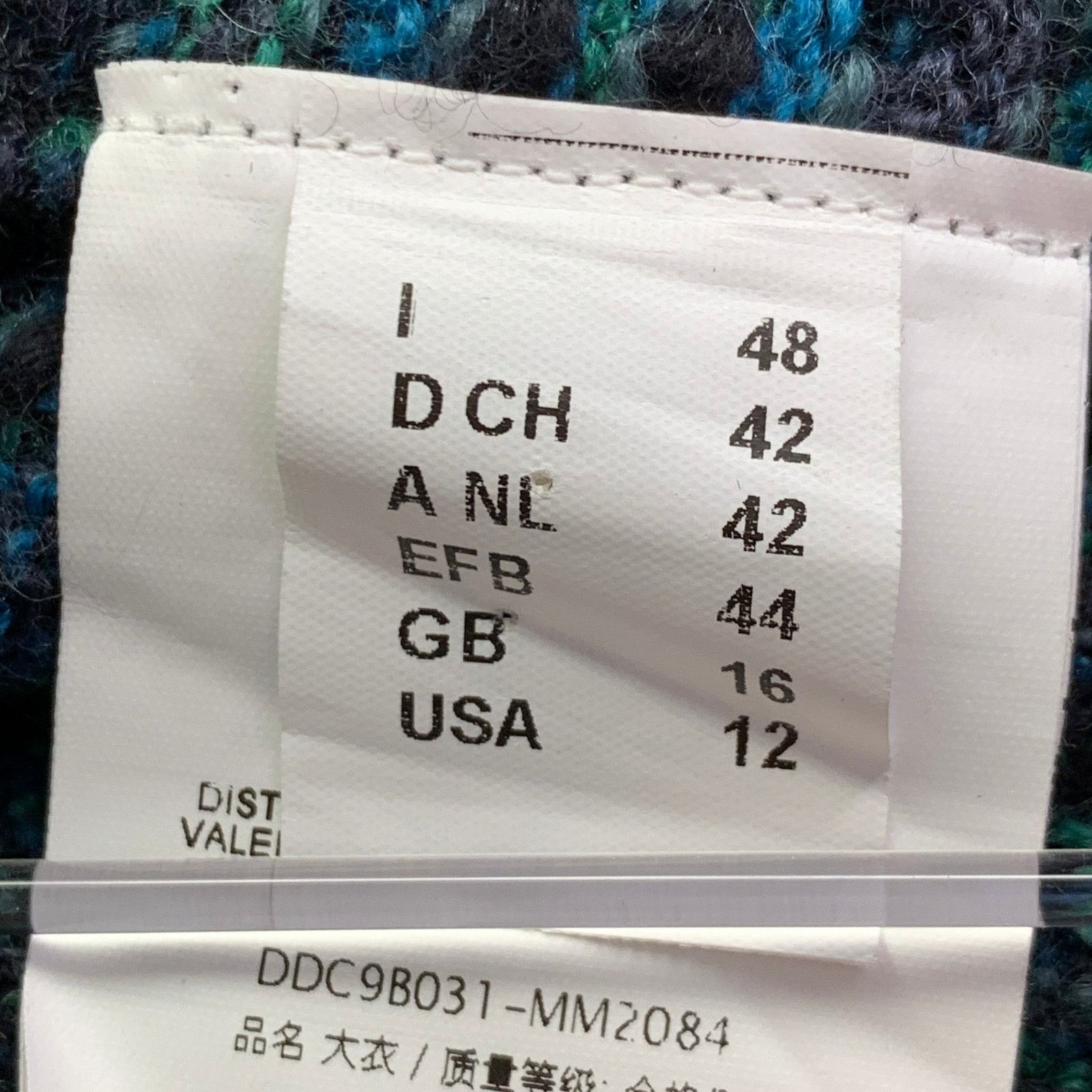 Other M MISSONI 12 Charcoal Green Wool Blend Knit Open Front Coat Size XL / US 12-14 / IT 48-50 - 7 Thumbnail