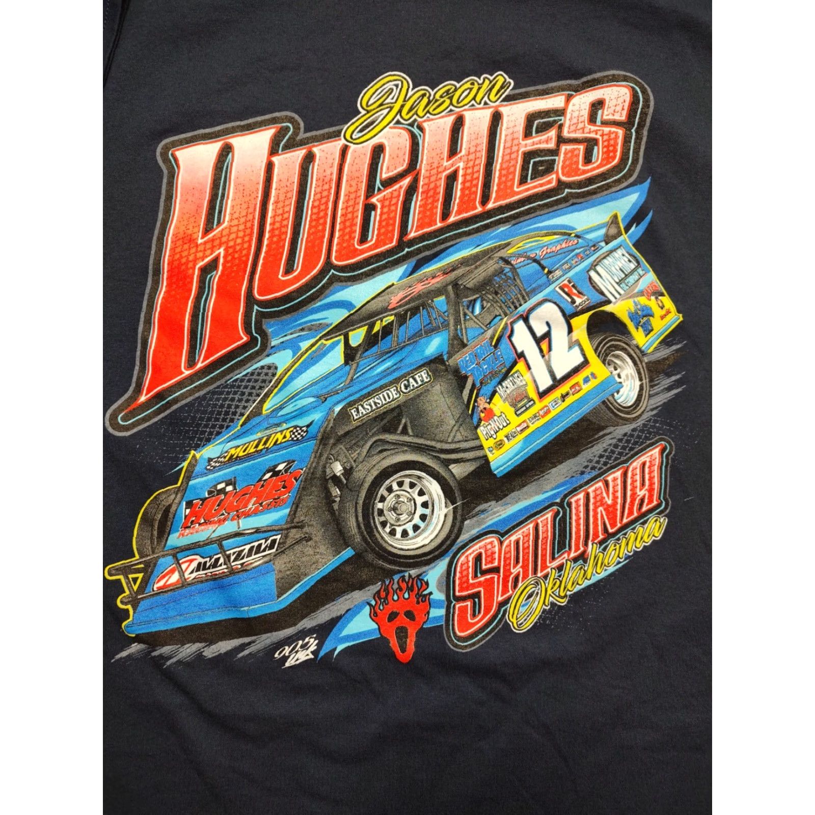 Gildan Hugh Sanders T-Shirt Blue XL Mens Car Sports Graphic Print Crew Neck Short Sleeve Gildan Cotton Blend Regular Fit Size US XL / EU 56 / 4 - 3 Thumbnail