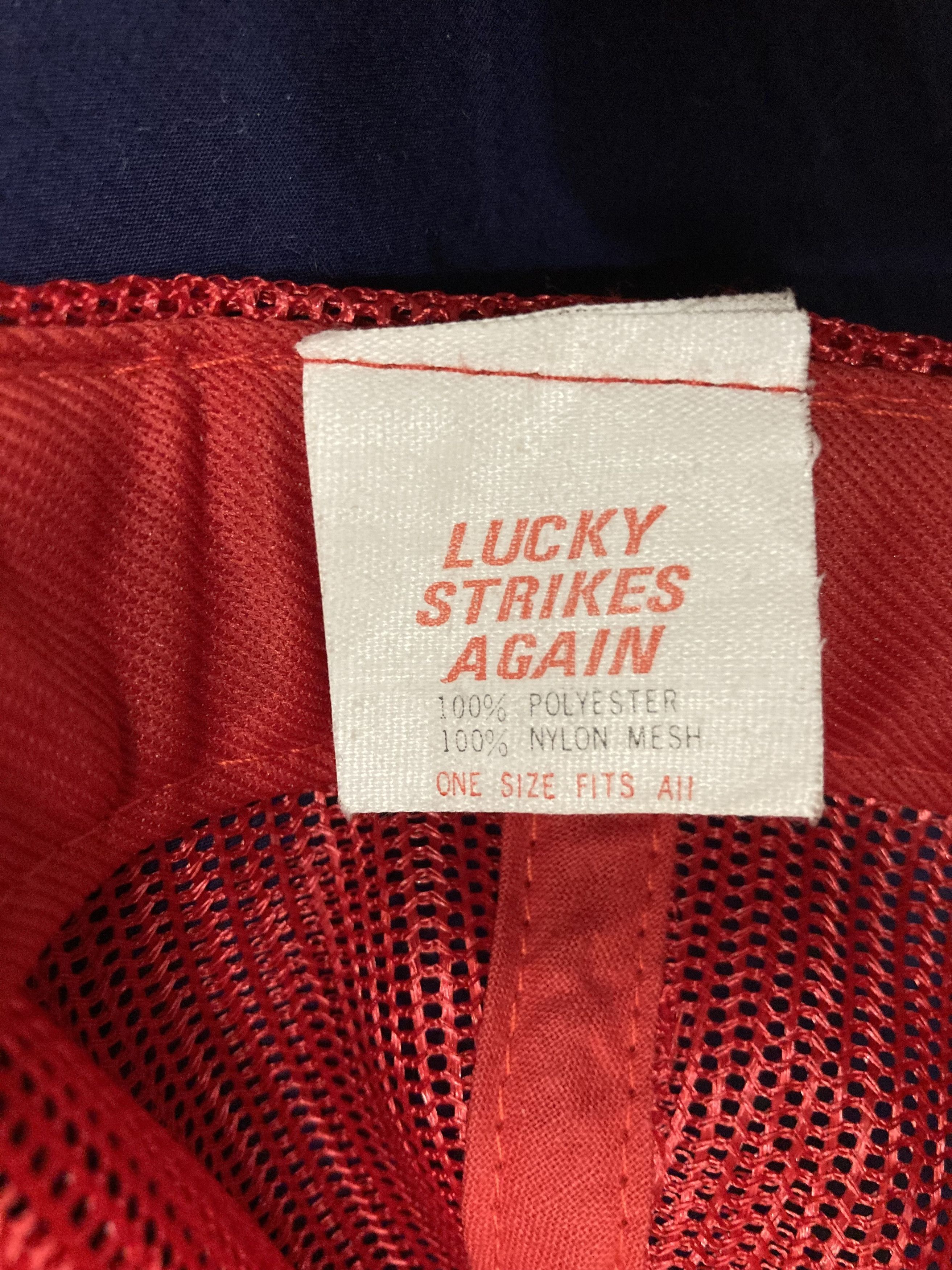 Vintage Rare Vintage Lucky Strikes Again Dad Hat.80"s Size ONE SIZE - 6 Thumbnail