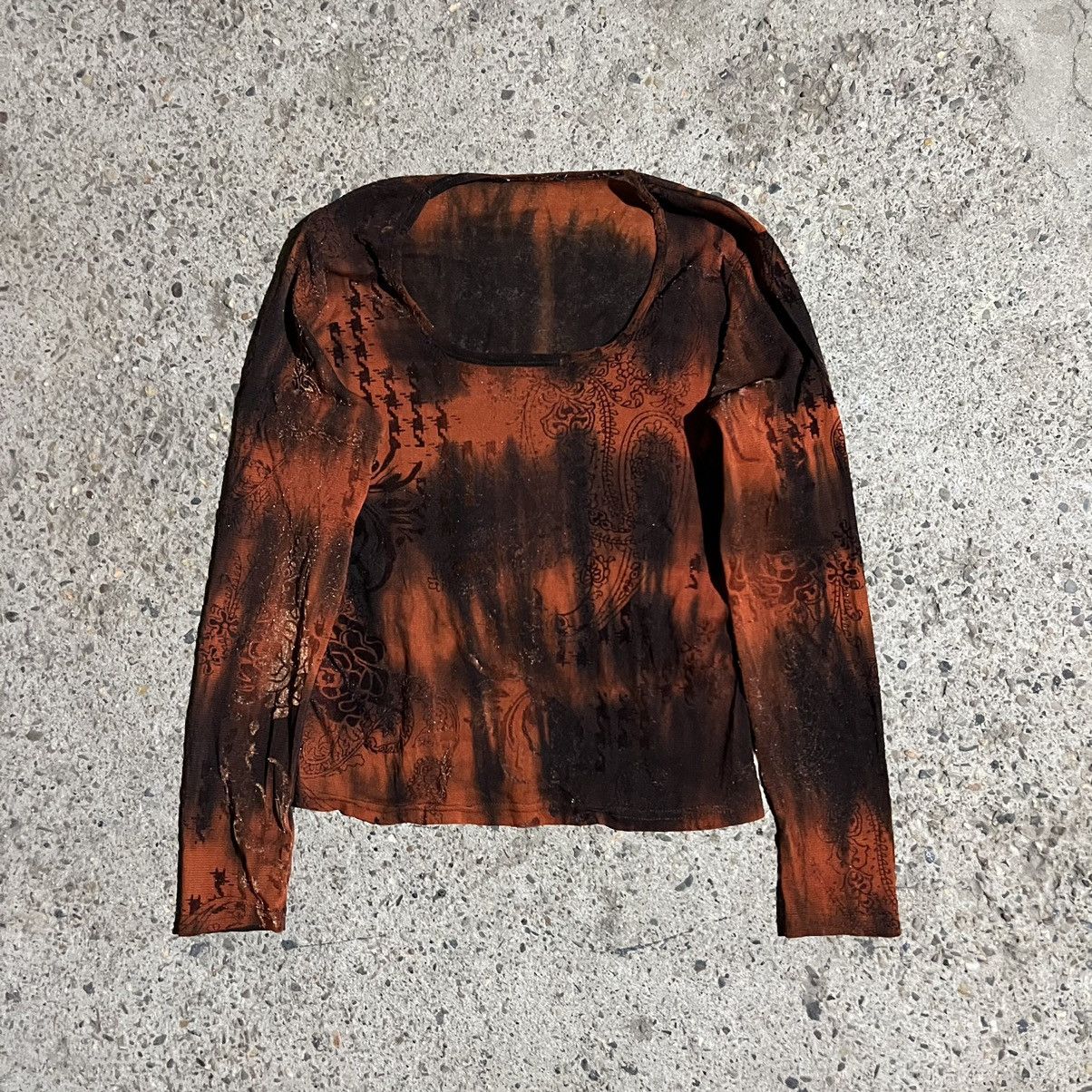 Jean Paul Gaultier × Vintage Jean Paul Gaultier style le twin mesh top long sleeved Size M / US 6-8 / IT 42-44 - 1 Thumbnail