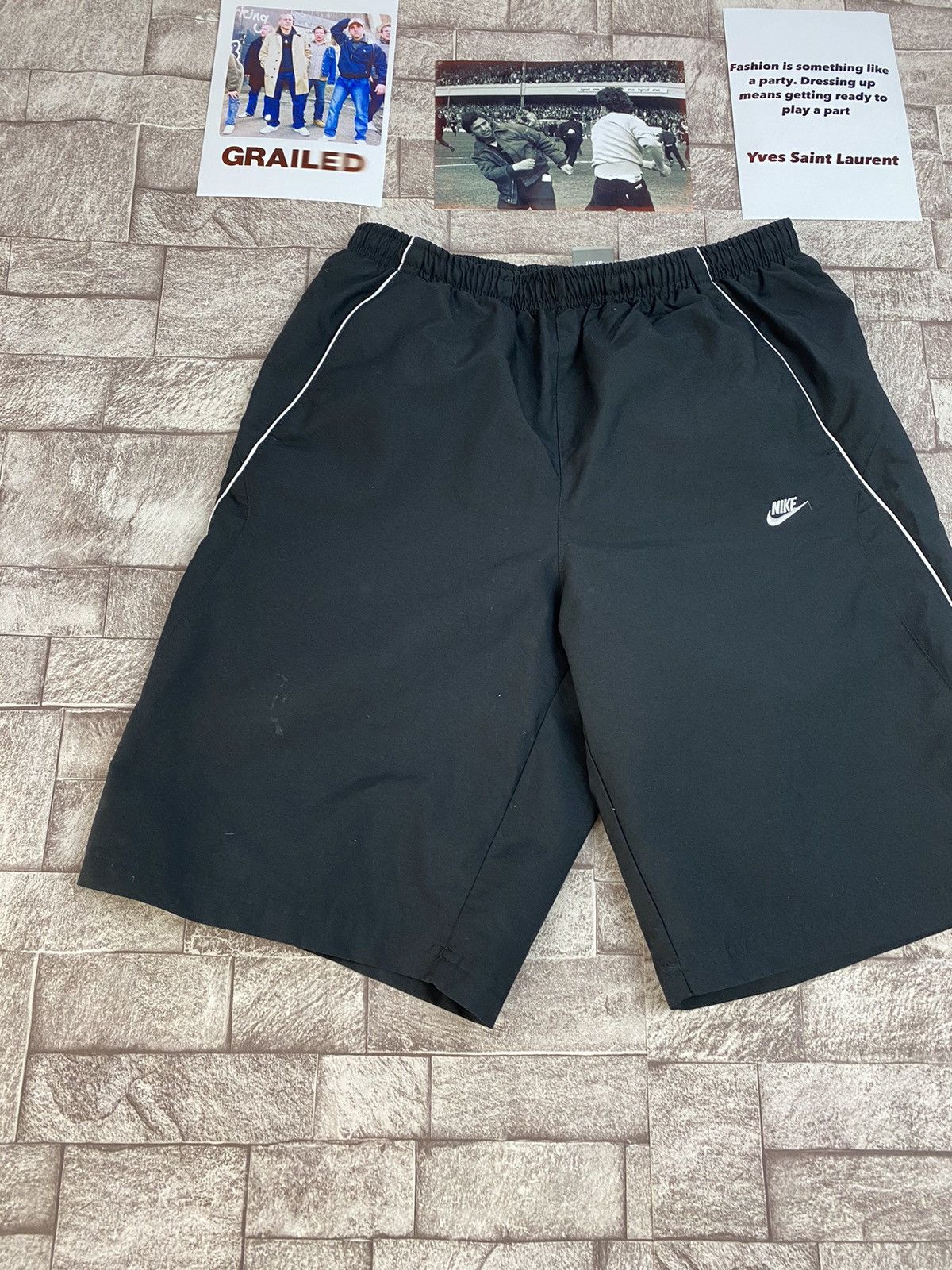 Nike × Vintage Vintage Nylon Nike Shorts Y2k style M Size US 32 / EU 48 - 2 Thumbnail