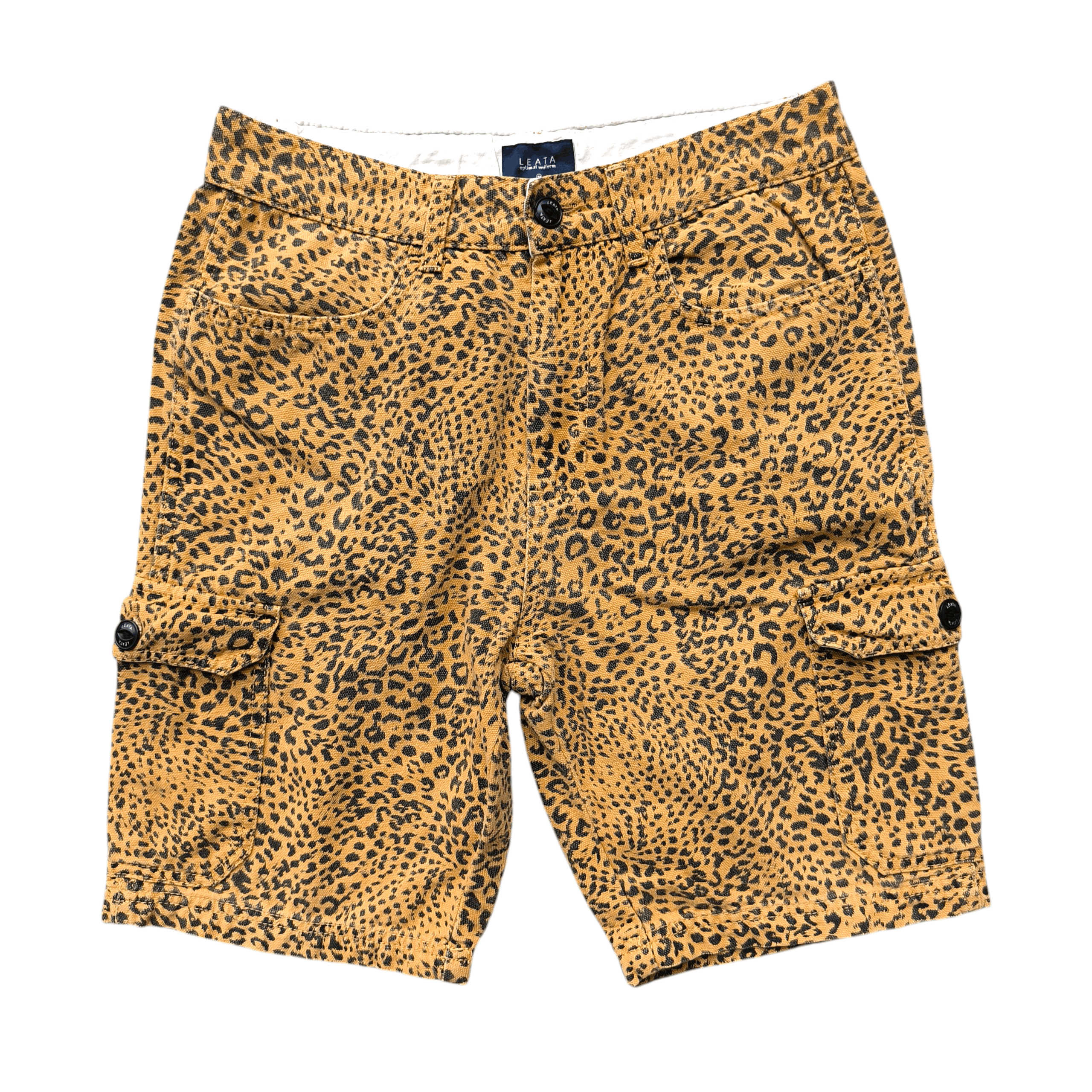 Japanese Brand Vintage Leata Leopard Cargo Shorts Size US 30 / EU 46 - 1 Thumbnail