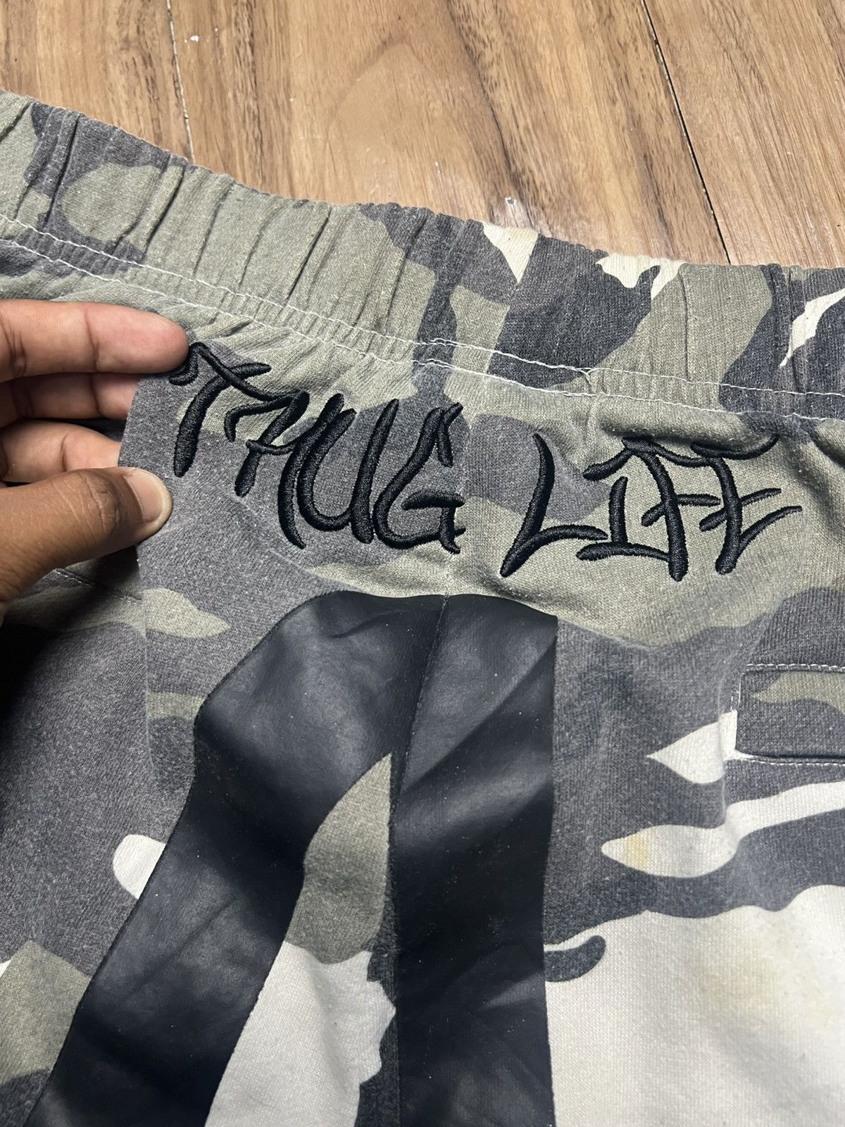 Los Angeles Apparel Camo Joggers THUG LIFE Westside LA Streetwear (41) Size US 34 / EU 50 - 9 Thumbnail