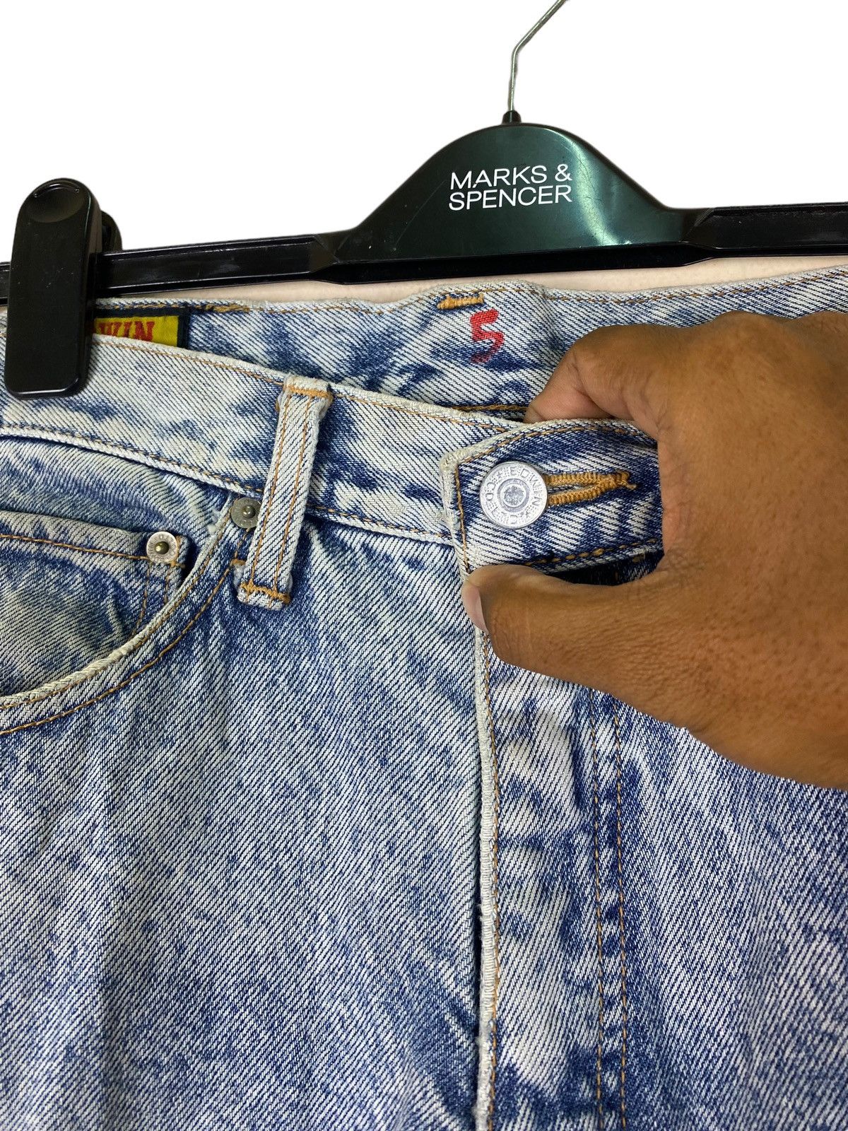 Edwin × Vintage Edwin Non Selvedge Acid Wash Denim Size US 32 / EU 48 - 7 Thumbnail
