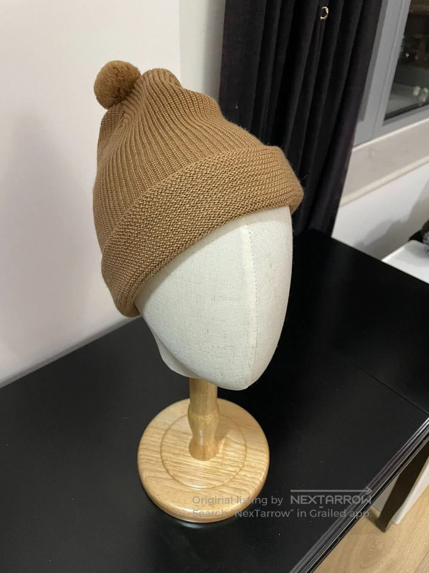THE H.W.DOG&CO. H.W.Dog Brown Winter Beanie. Size ONE SIZE - 2 Thumbnail