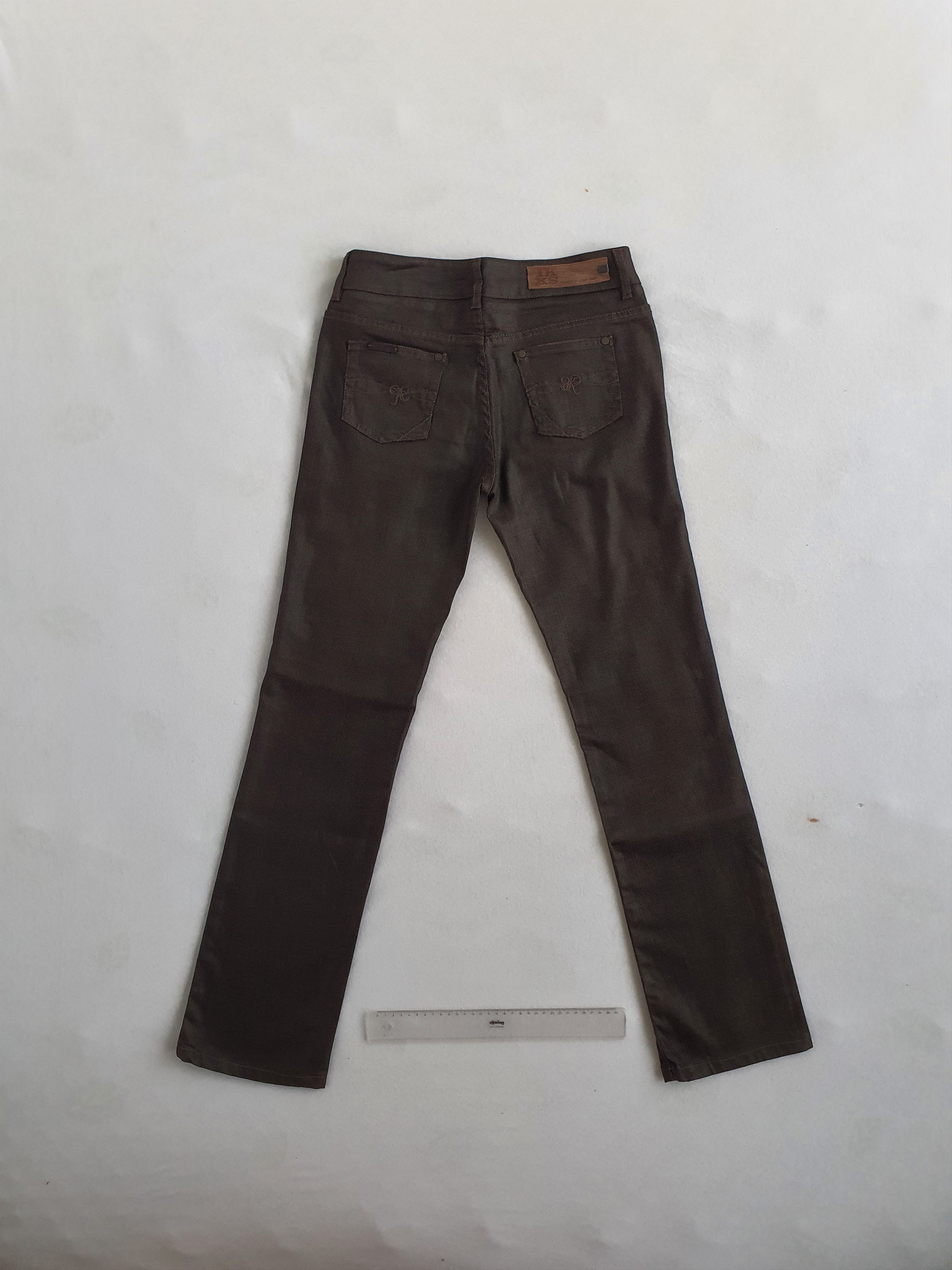 IKKS 0.616 Women's Denim Jeans - Regular Fit - Brown Size 28" / US 6 / IT 42 - 2 Thumbnail