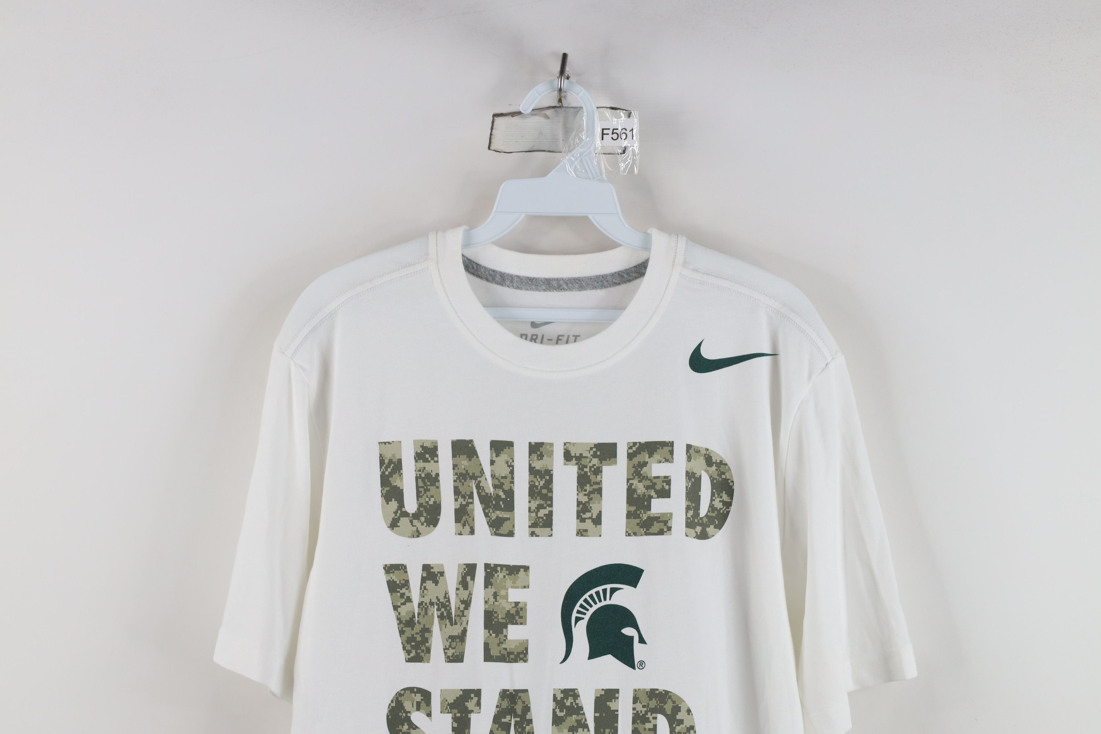 Nike Nike Camouflage Michigan State University Basketball T-Shirt Size US L / EU 52-54 / 3 - 2 Thumbnail