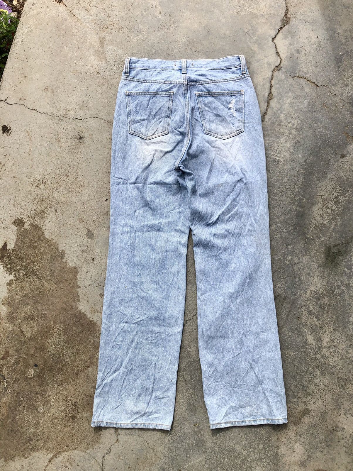 Hypebeast BAGGY RIPPED HEY JANE DISTRESSED DENIM Size US 29 - 6 Thumbnail