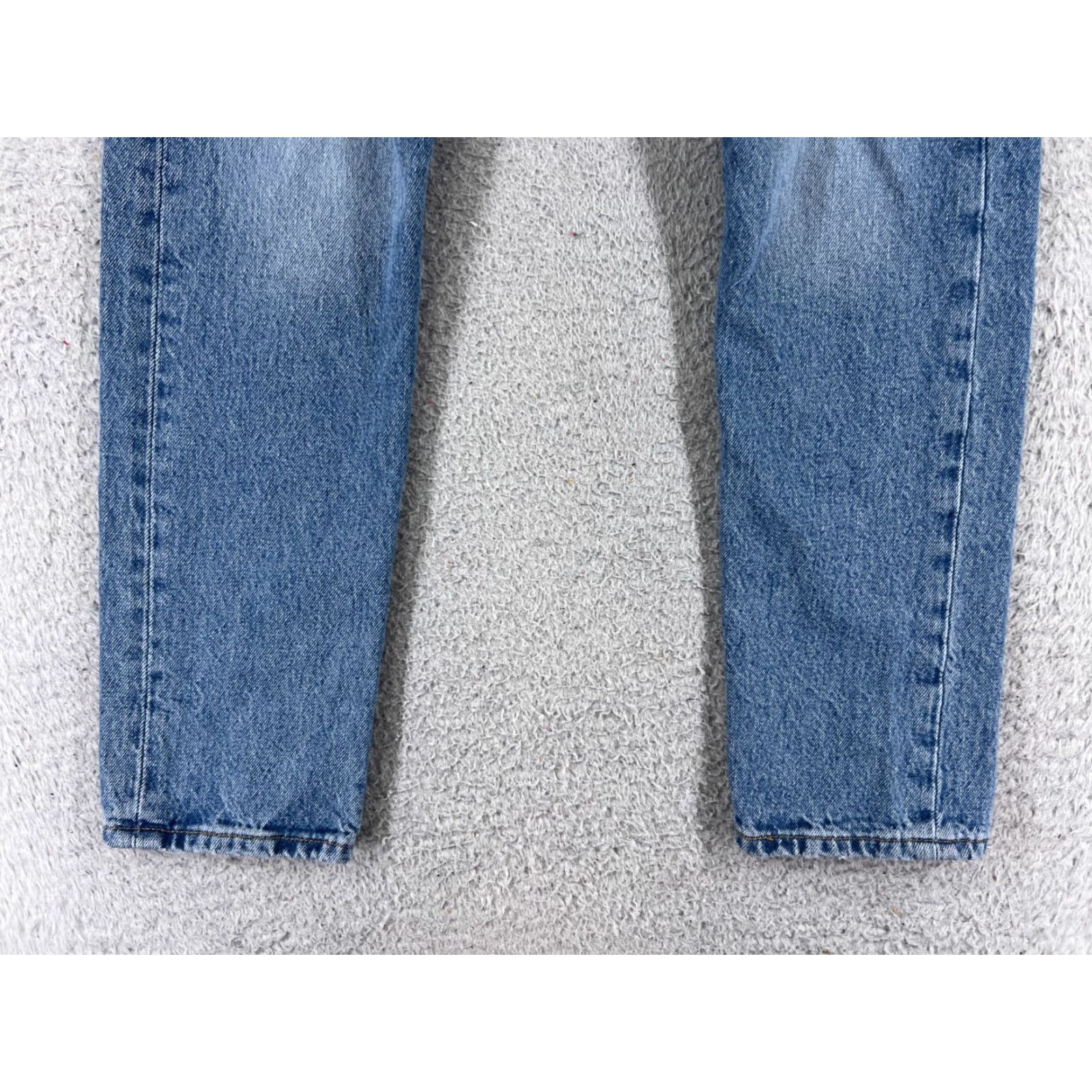 Levi's Levi's 501 Jeans Denim Blue 29x27 Skinny Regular Button Fly Distressed Vintage? No (not vintage) Size 29" - 2 Thumbnail