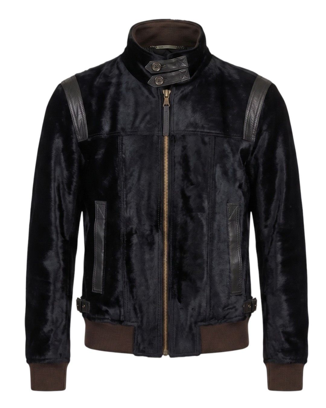 Dolce & Gabbana 00'S PONY HAIR CALFSKIN LEATHER JACKET Size US M / EU 48-50 / 2 - 1 Thumbnail