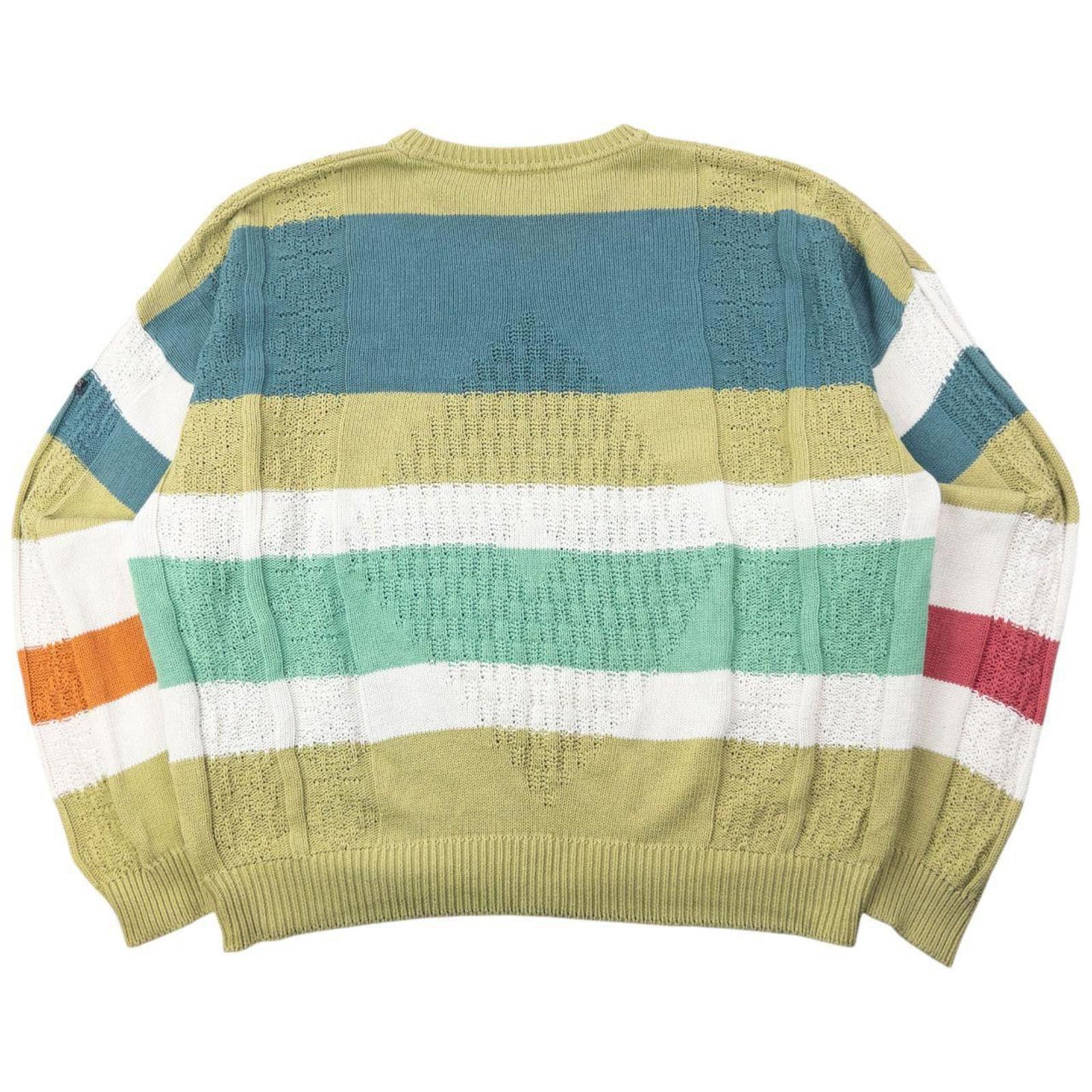 Hugo Boss Vintage 90s Hugo Boss Striped Knit Jumper Size XL Size US XL / EU 56 / 4 - 2 Thumbnail
