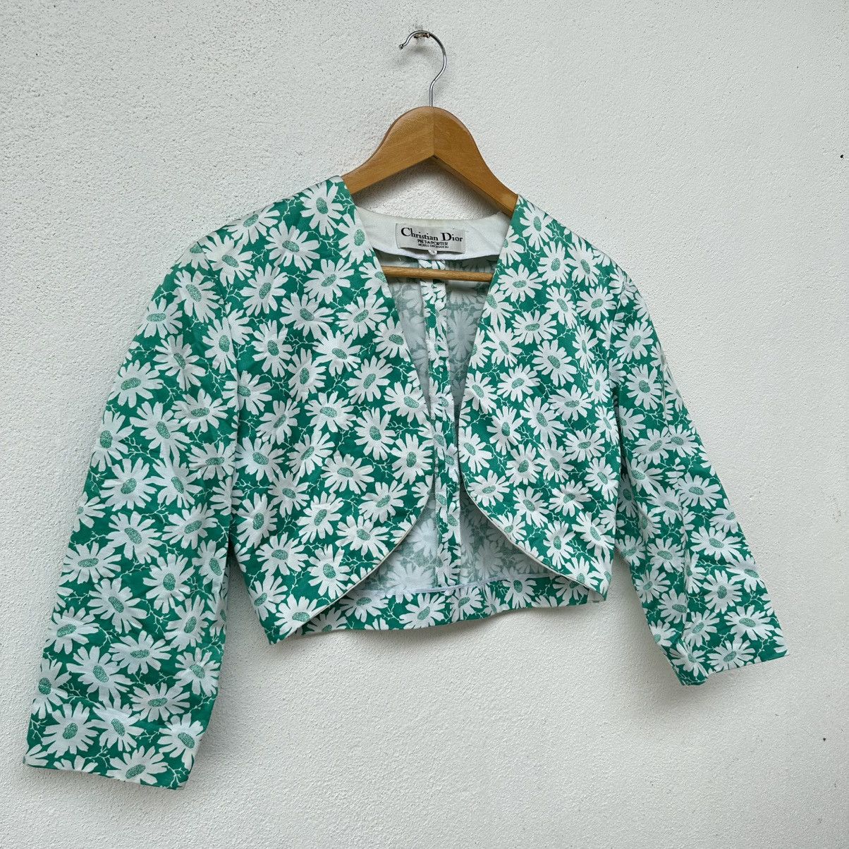 Christian Dior Monsieur Christian Dior Pret-A-Porter Floral Crop Blazer Size M / US 6-8 / IT 42-44 - 4 Thumbnail