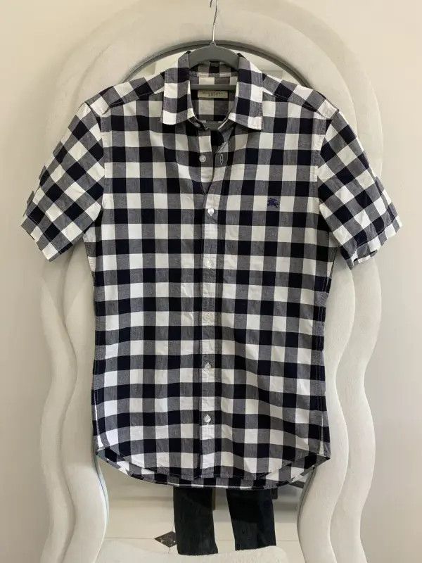 Burberry Burberry Women's Summer Checkered Short Sleeve Shirt Size XS / US 0-2 / IT 36-38 - 1 Thumbnail
