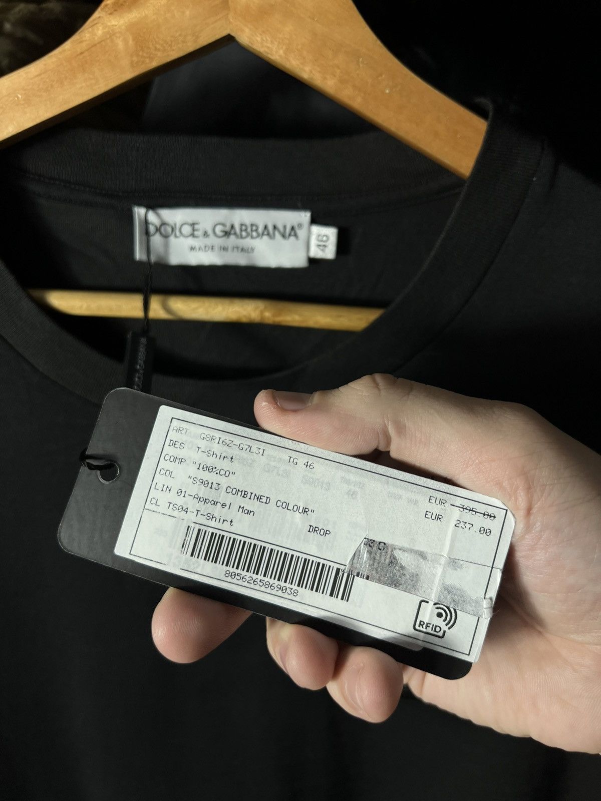 Dolce & Gabbana DOLCE & GABBANA T-shirt Black Cotton Size S IT46 Size US S / EU 44-46 / 1 - 7 Thumbnail