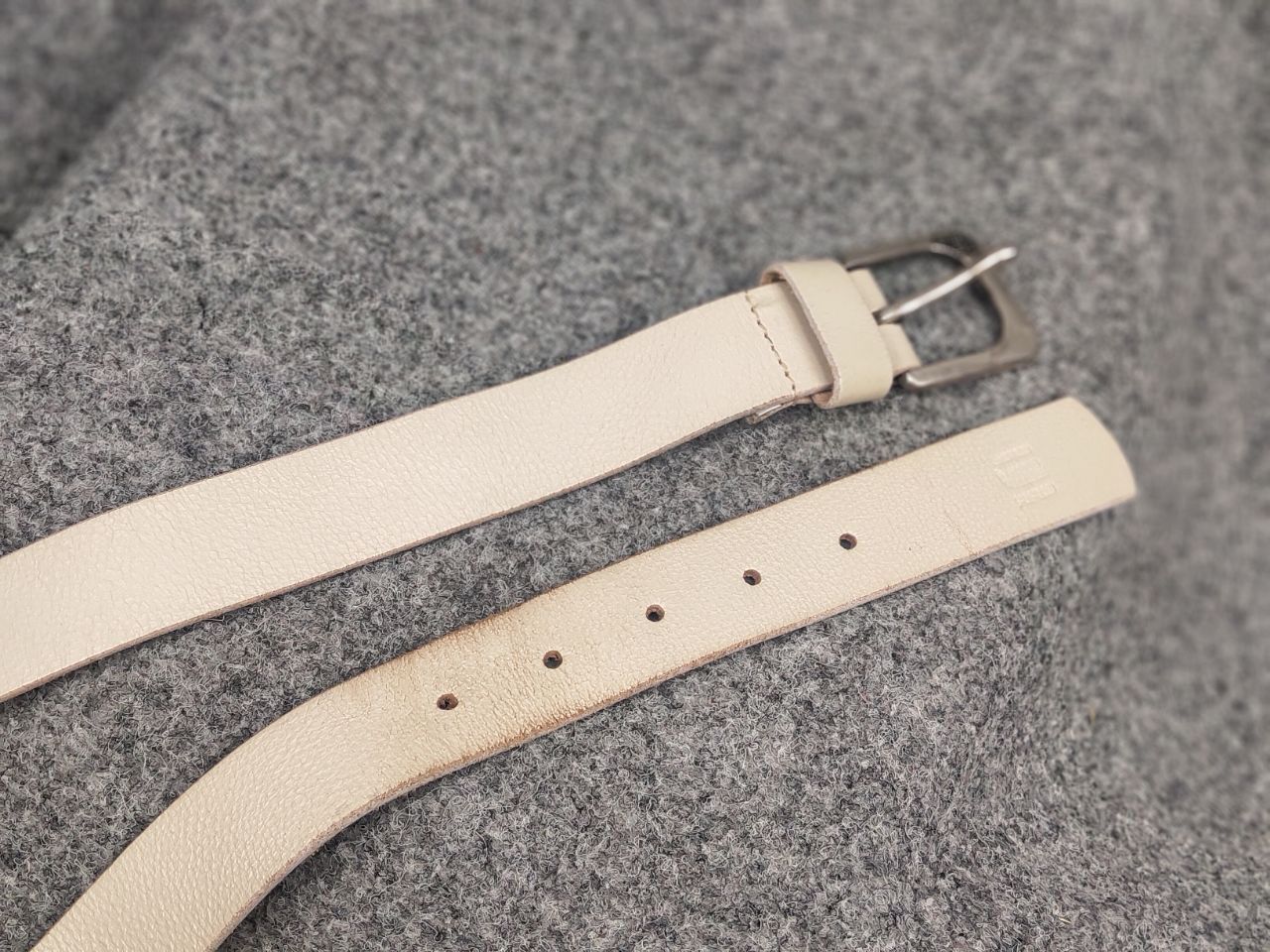 G-Star G Star raw Beige Leather Mini Logo Vintage Style Y2K Belt Size ONE SIZE - 16 Thumbnail