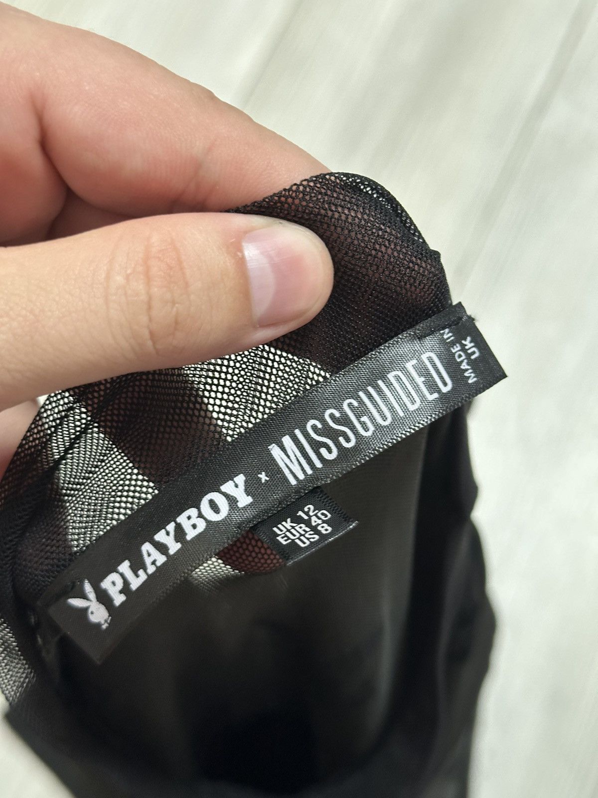 Missguided Misguided Playboy sheer bunny long sleeve dress Size XL / US 12-14 / IT 48-50 - 7 Thumbnail
