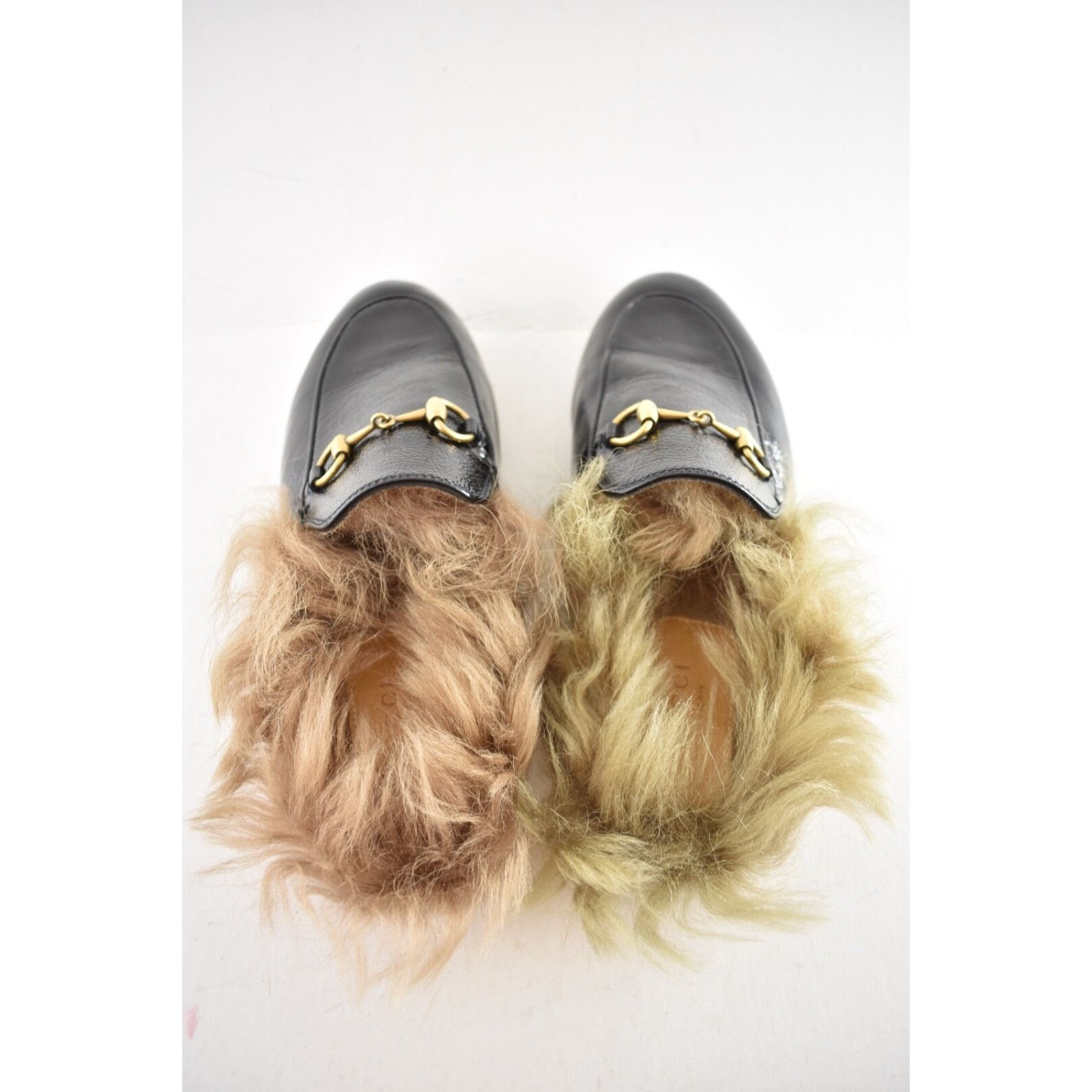 Gucci Gucci Princetown Black Patent Leather Fur Loafer Slide Slip Size US 6 / IT 36 - 13 Thumbnail
