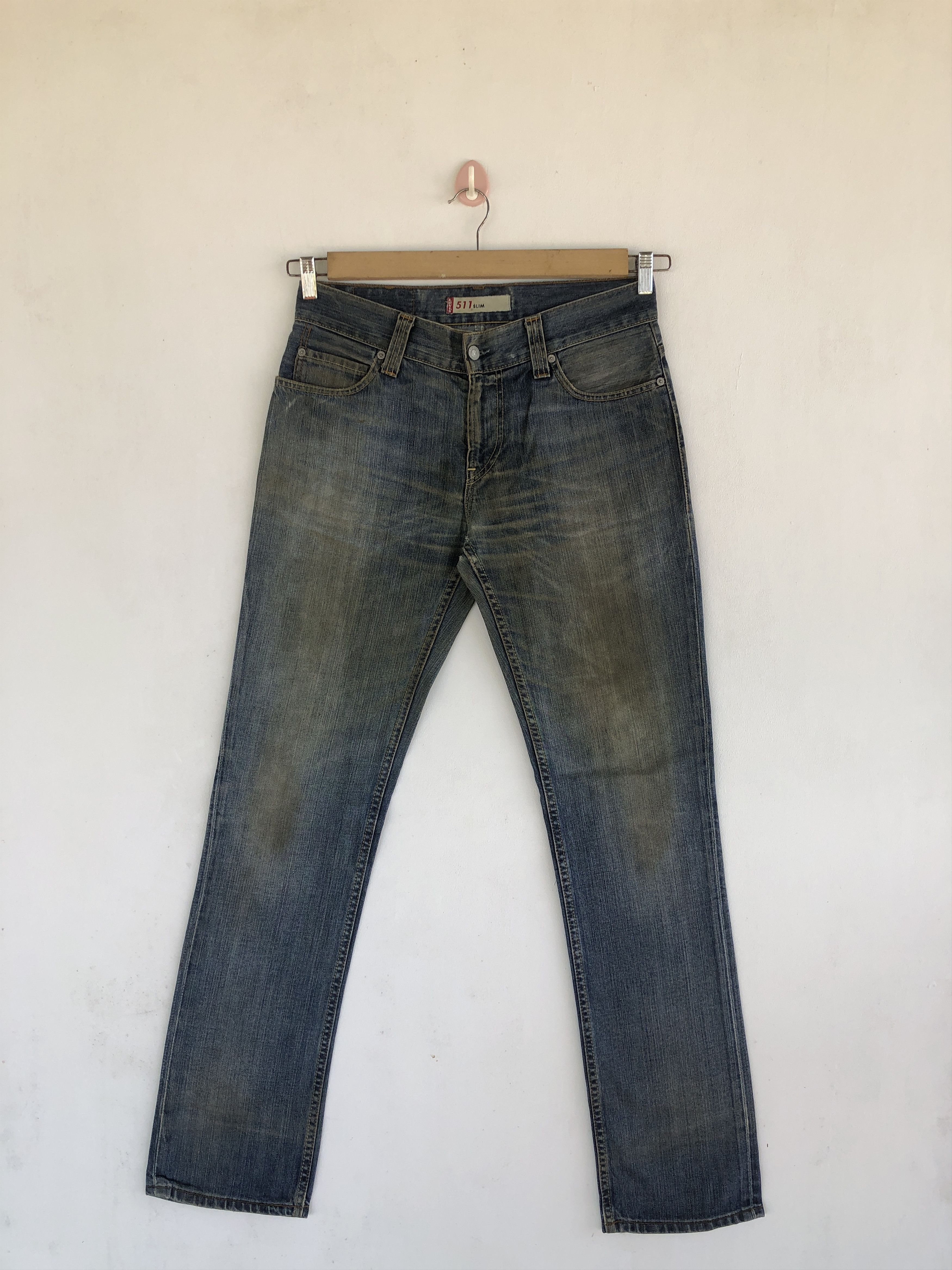 Levi's Vintage Y2K Levis 511 Faded Jeans Levi's Dirty Skinny Denim Size US 32 / EU 48 - 1 Thumbnail