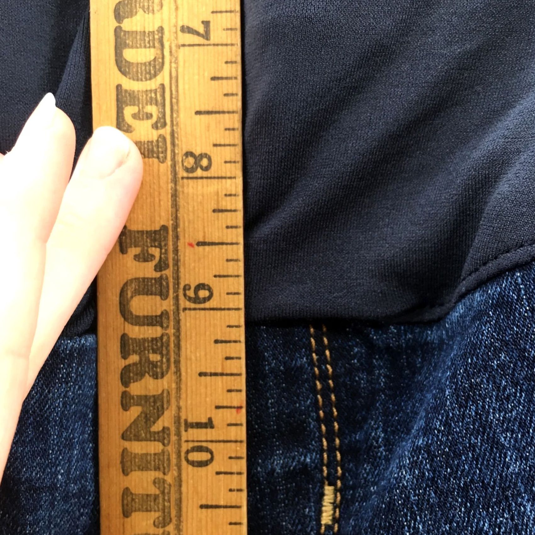 Old Navy Old Navy Maternity Skinny Jeans Womens 10 Blue Denim Full Low Rise Zip Fly Jeans Size 32" / US 10 / IT 46 - 5 Thumbnail