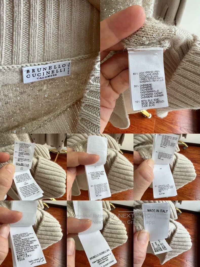 Brunello Cucinelli Brunello Cucinelli Sequin Sweater Size M / US 6-8 / IT 42-44 - 5 Thumbnail