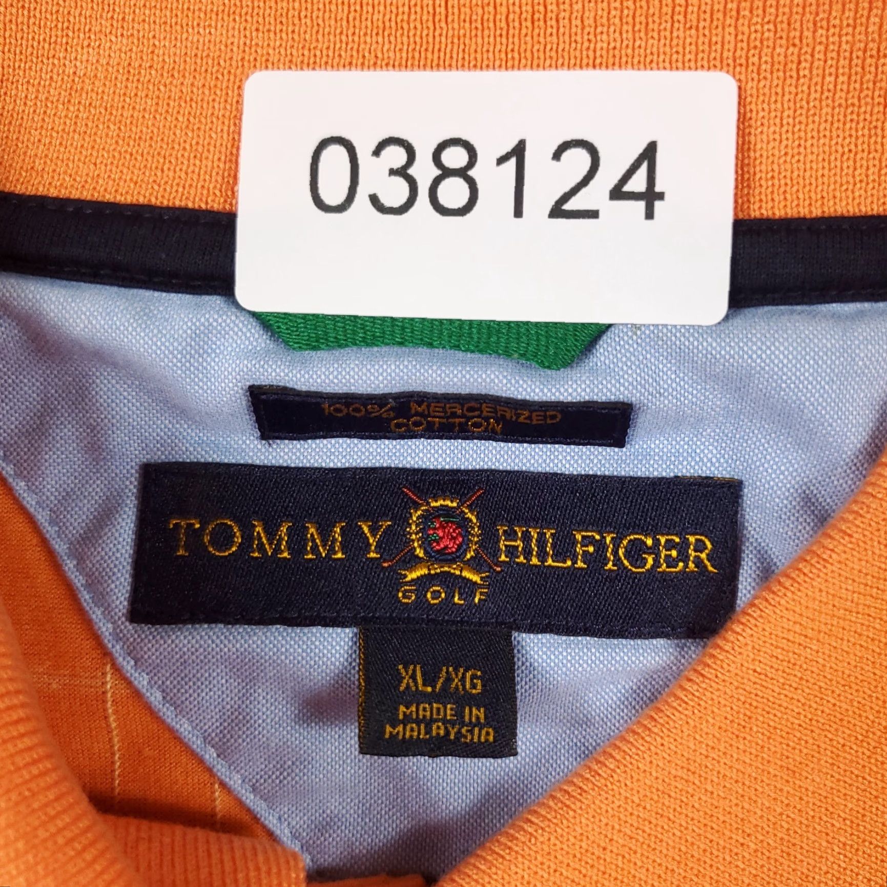 Tommy Hilfiger Vintage Tommy Hilfiger Polo Shirt Men XL Orange Check Casual Short Sleeve Size US XL / EU 56 / 4 - 7 Thumbnail