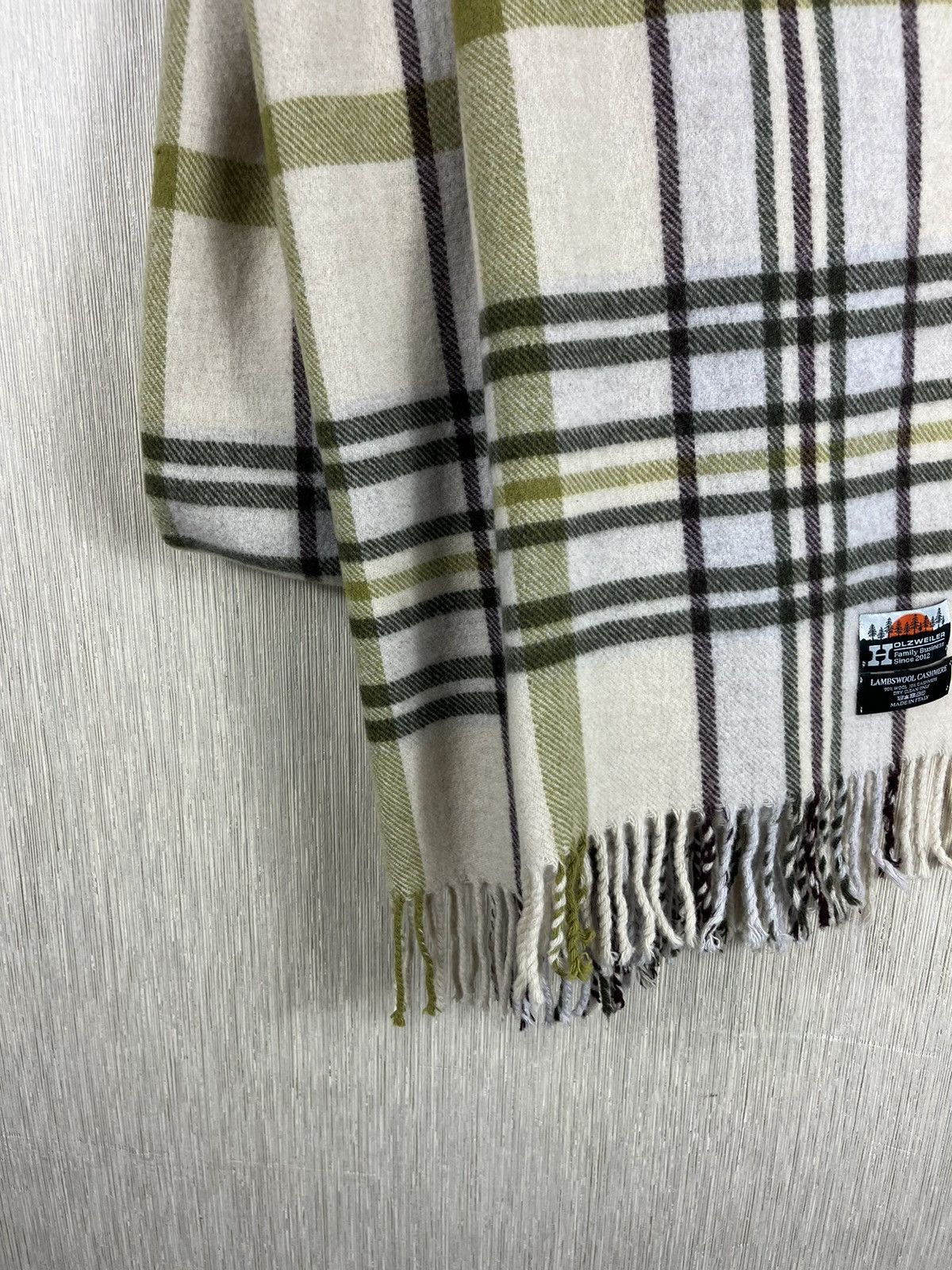 Acne Studios × Holzweiler Holzweiler wool cashmere heavy scarf checked Size ONE SIZE - 4 Thumbnail