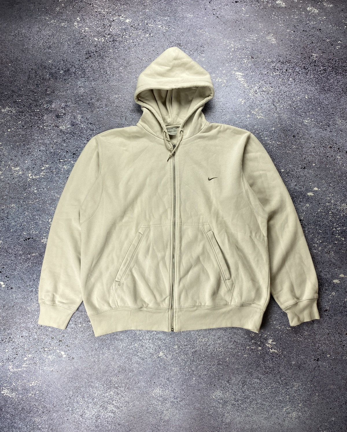 Vintage beige nike hoodie cheap