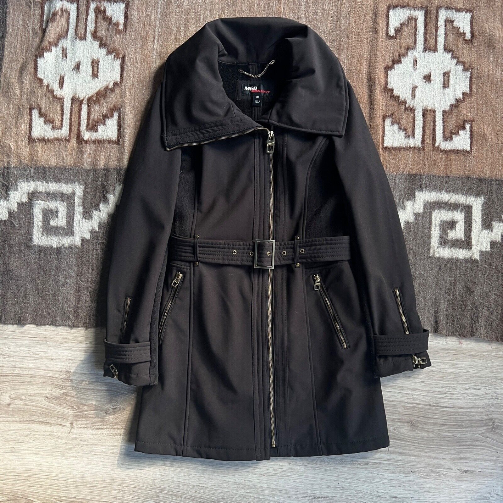 Miss Sixty Miss Sixty M 60 Vintage Y2K Polyester Trench Coat 8646AC Size S / US 4 / IT 40 - 3 Thumbnail