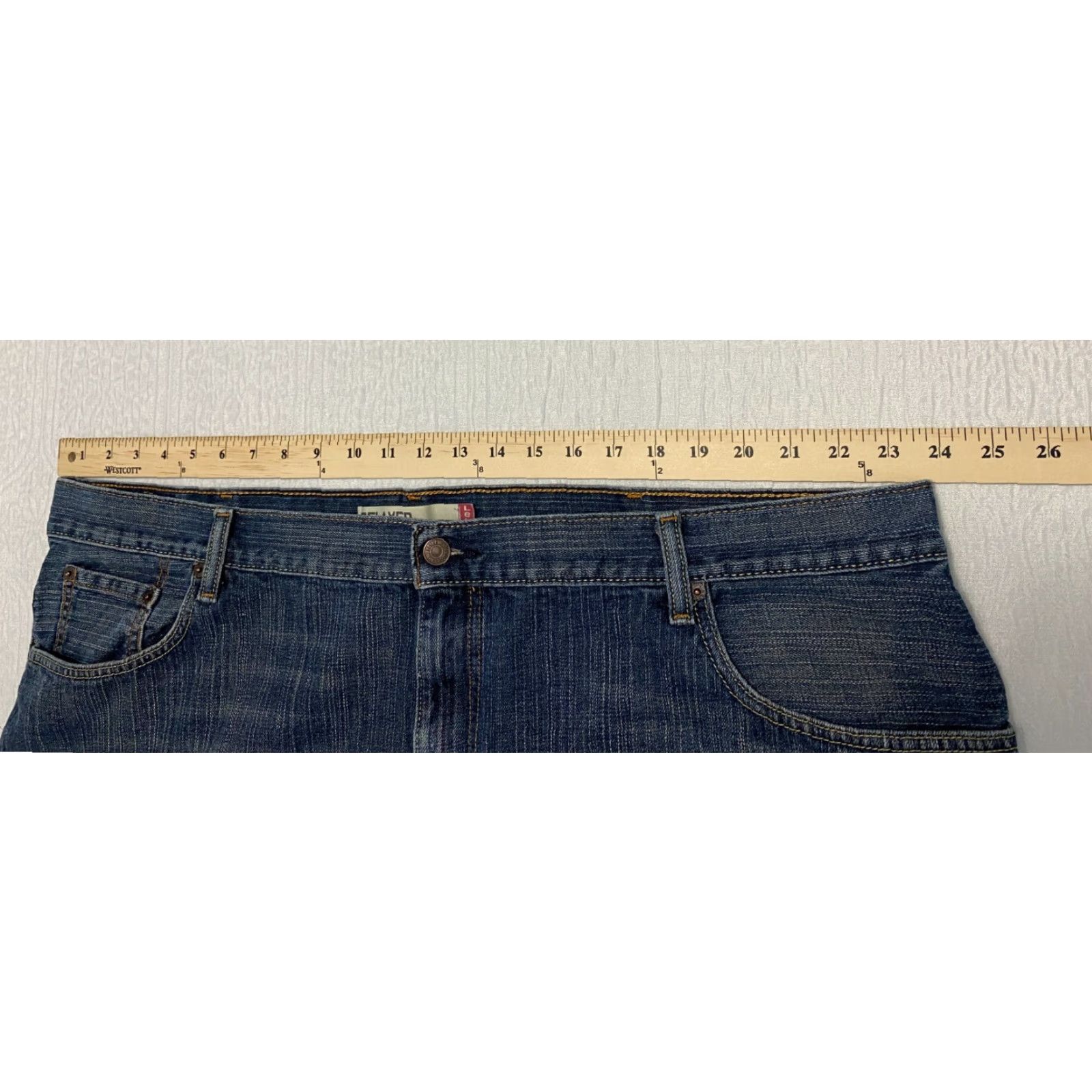 Levi's Levis 559 Jeans Mens Size 48×29 Blue Wide Leg Relaxed Straight Size US 32 / EU 48 - 3 Thumbnail