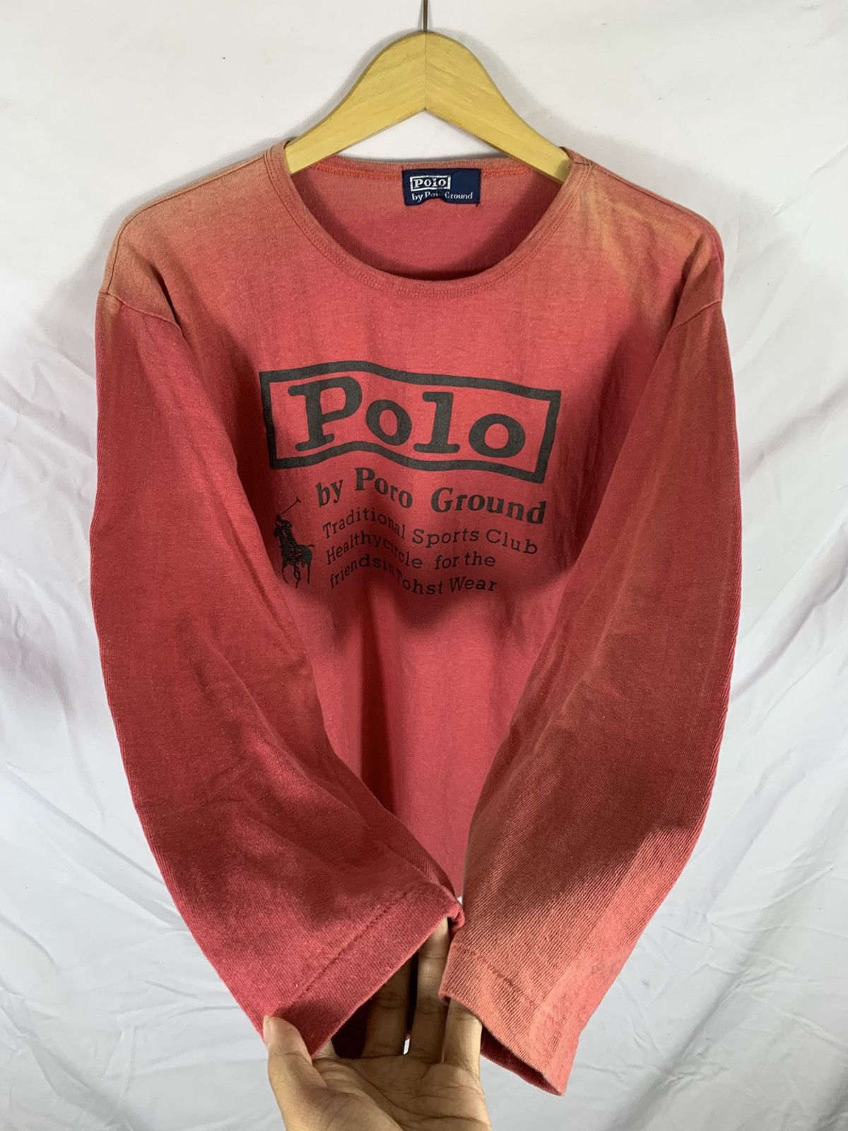 Polo Ralph Lauren Vtg Polo by Polo Ground Distressed Longslevee Size US L / EU 52-54 / 3 - 1 Thumbnail