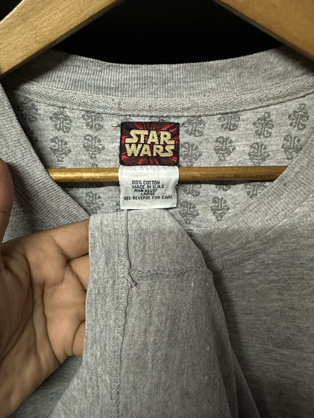 Star Wars × Vintage Vintage Star Wars Darth Maul Embroidered Logo Movie Tee Size US XL / EU 56 / 4 - 5 Thumbnail