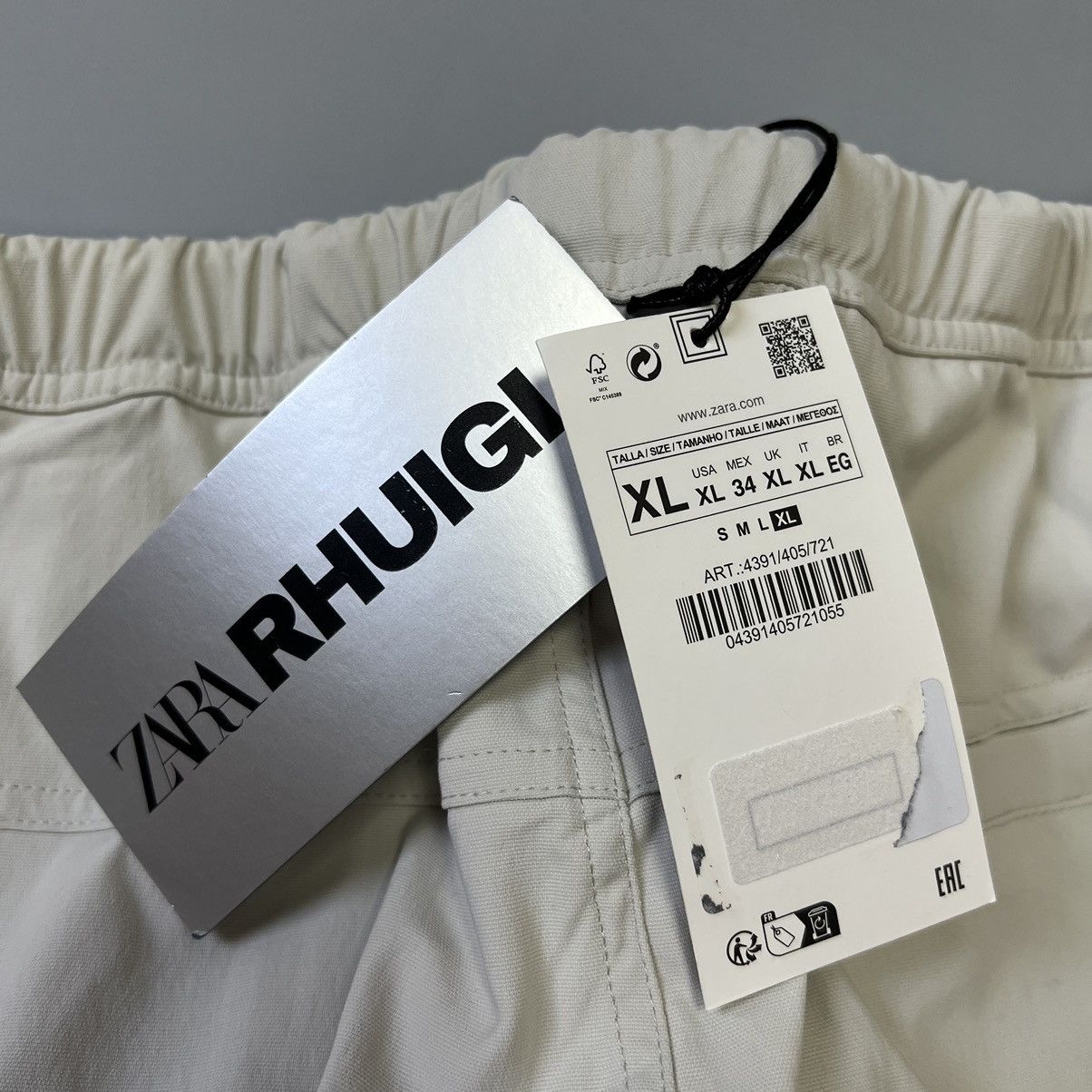 Rhude × Zara Rhude x Zara NEW Cargo Technical Pants Beige size XL Size US 34 / EU 50 - 23 Thumbnail
